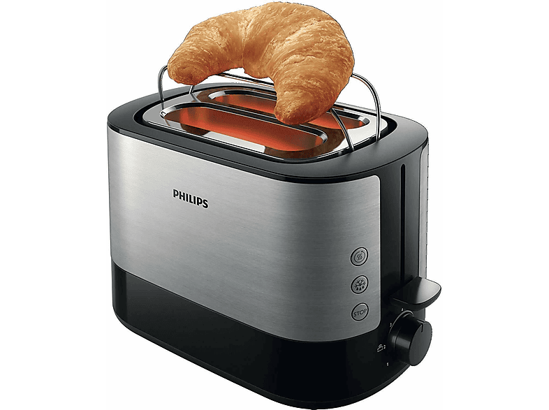 PHILIPS HD2639/90 Toaster Acciaio (730 Watt, Schlitze: 2)