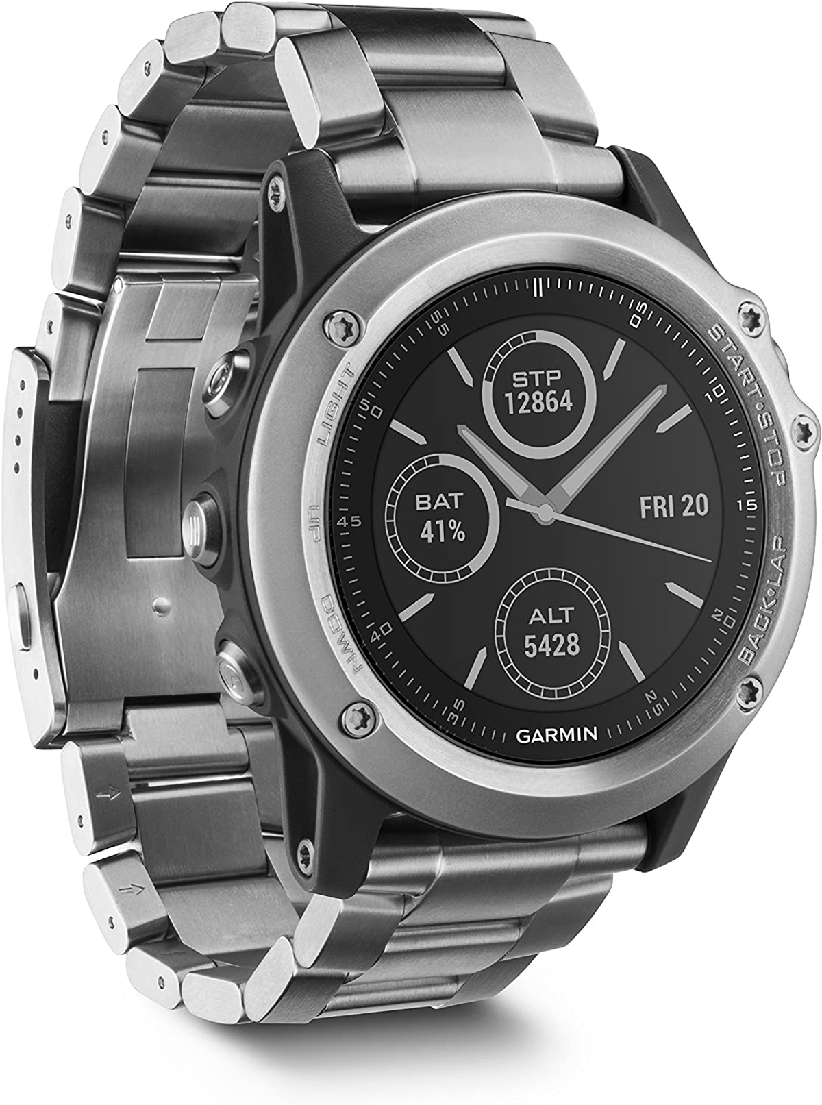 Reloj deportivo - Fenix 3 GARMIN, Plata, 1,2 "