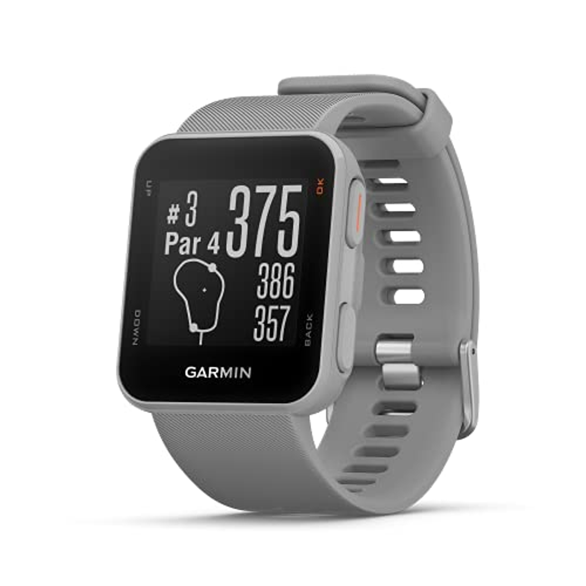 Reloj Gps Golf s10 adulto gris approach® garmin campos mundiales preinstalados al agua 5 atm color powder grey 12