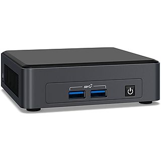 Mini PC - INTEL BNUC11TNKI70Z02, i7-1165G7, 0 GB RAM, 0 GB HDD, Iris® Xe, Desconocido, Windows 11 Pro, Negro