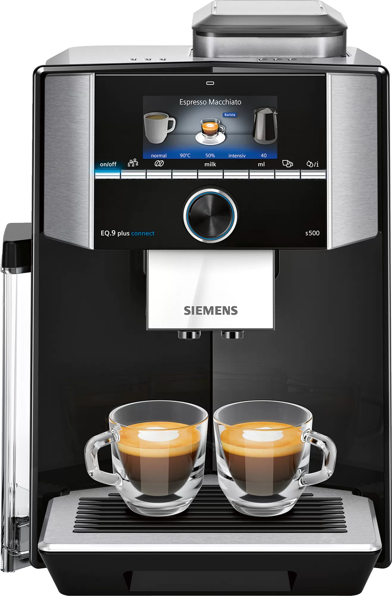 Kaffeevollautomat Schwarz SIEMENS connect s500 TI9555X9DE EQ9