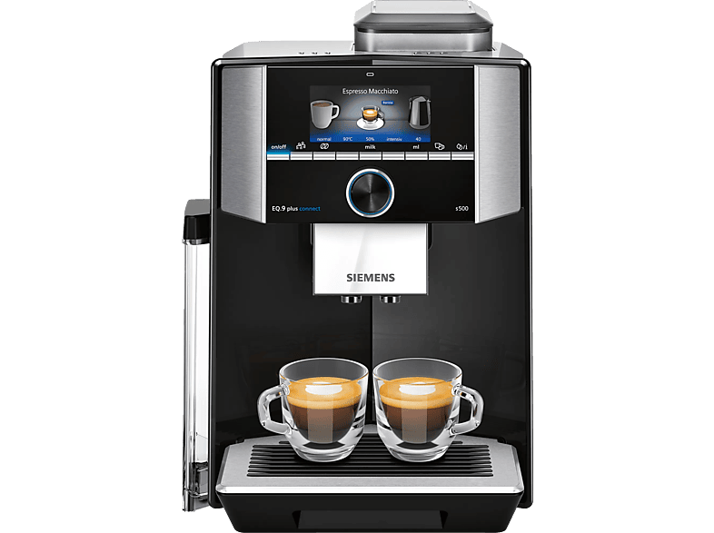 SIEMENS TI9555X9DE EQ9 s500 connect Kaffeevollautomat Schwarz | Kaffeevollautomat mit Milchschlauch