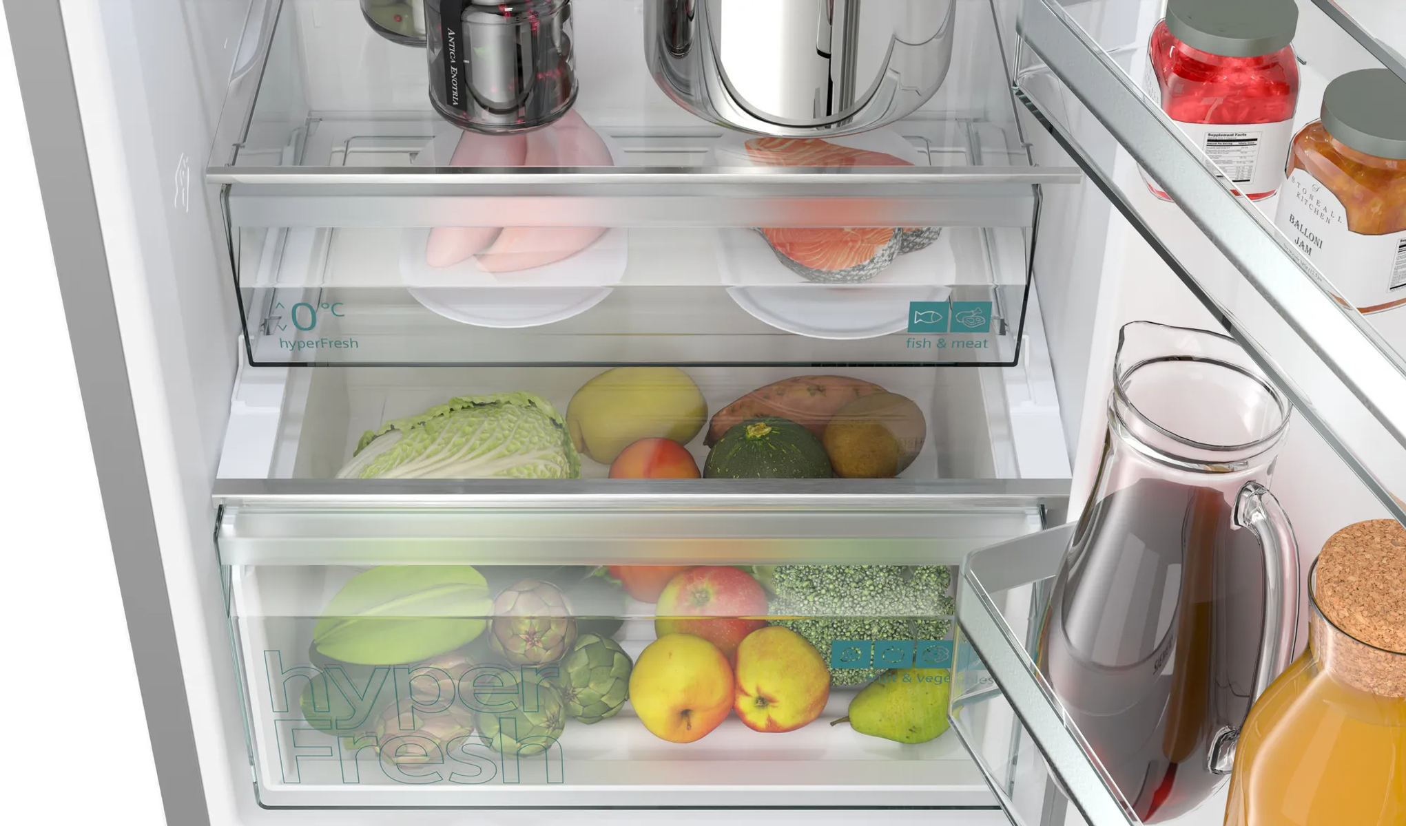 FRIGORIFERO COMBINATO SIEMENS iQ300, 2 Porte, L 60 cm, No Frost, Capacità netta totale 321 l, Rumorosità: 35 dB(A), 3 ripiani, Dimensioni: L 600 mm A 1860 mm P 665 mm, Acciaio inox, Classe C