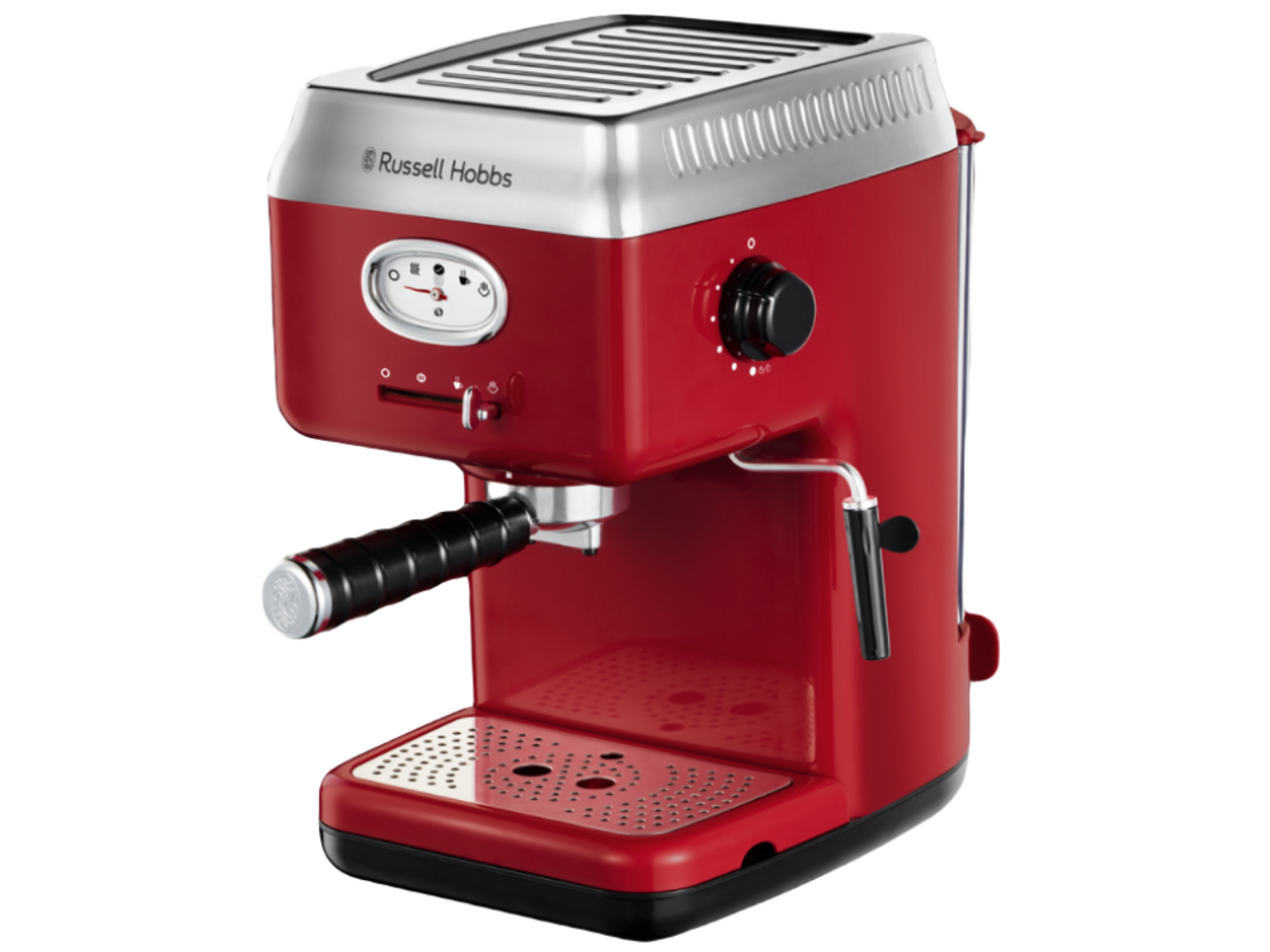 RUSSELL HOBBS 28250-56 Retro Manuel Espresso Makinesi Kırmızı