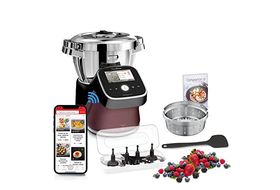 Robot de cocina  Moulinex ClickChef HF4SPR30, 5 programas, 32 funciones,  13 vel., 7 accesorios, Libro recetas