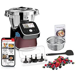 Robot de cocina - MOULINEX HF93E610, 1550 W, Negro