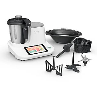 Robot de cocina - MOULINEX HF506111, 1400 W, Blanco