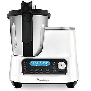 Robot de cocina - MOULINEX Click Chef HF452, 1400 W, Negro