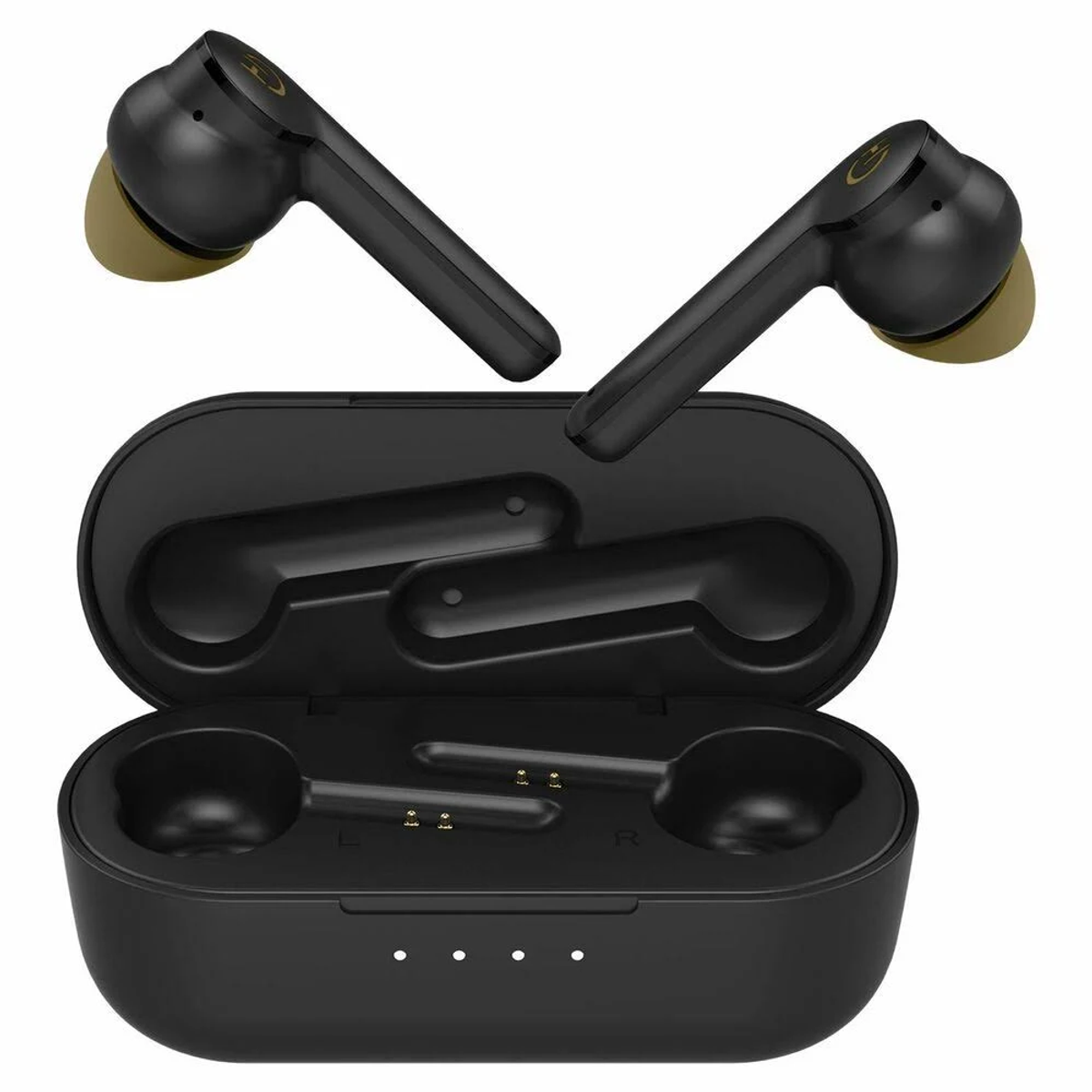 Auriculares True Wireless - INT010007 HIDITEC, Intraurales, Bluetooth, Negro