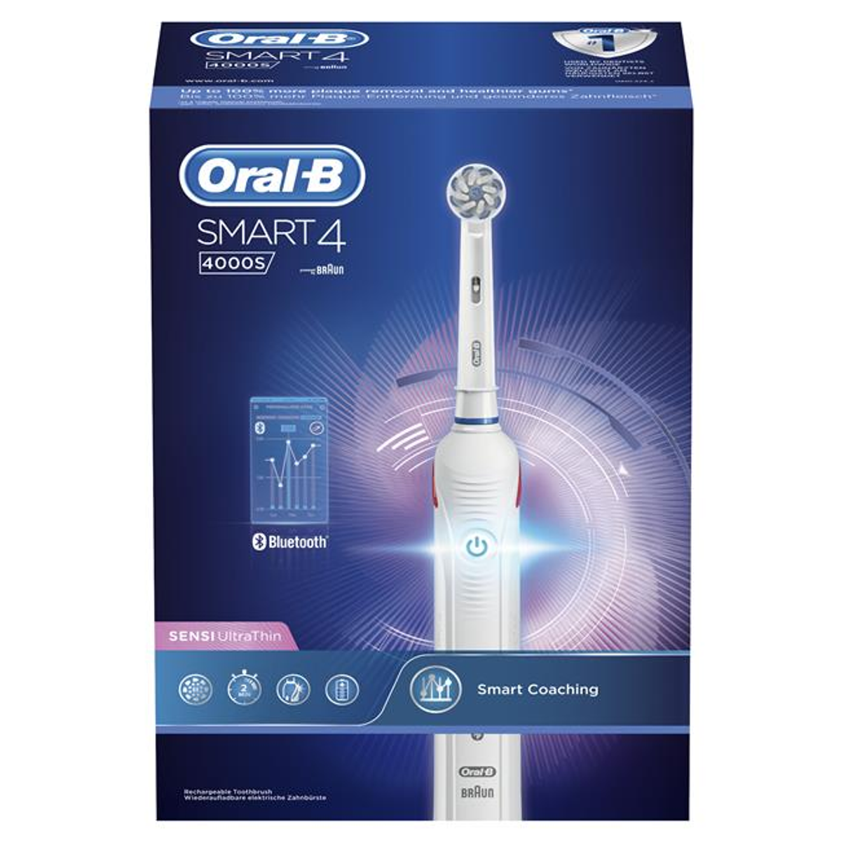 Cepillo eléctrico - Smart 4 4000S Sensi Ultrathin ORAL-B, Blanco