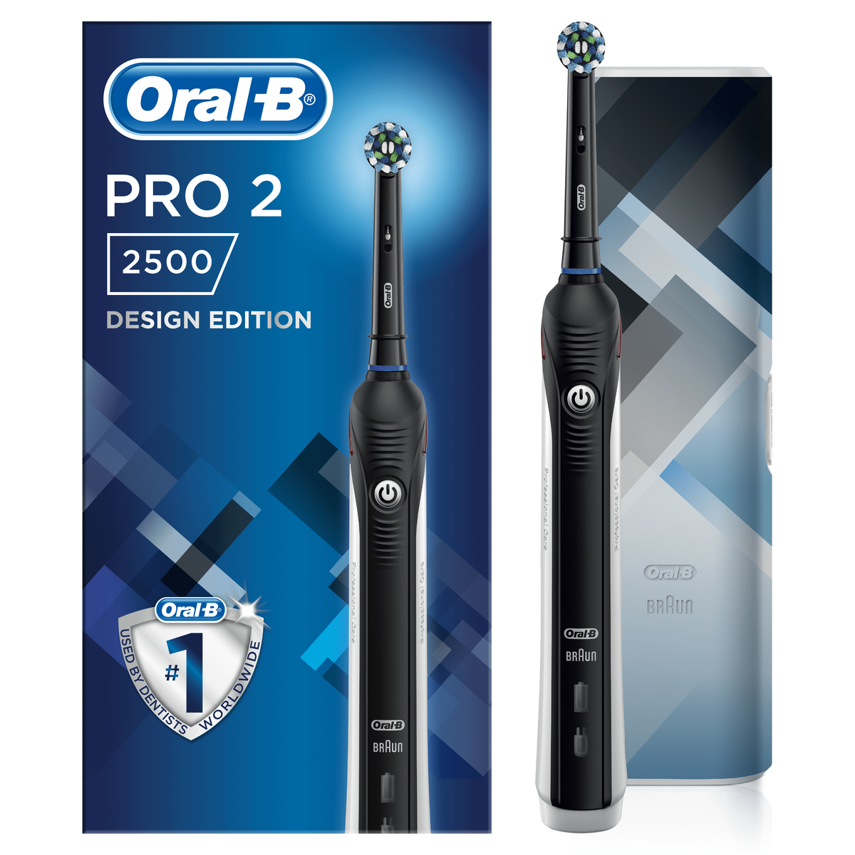 Cepillo eléctrico - Pro 2 2500 Modern Art 1 un ORAL-B, Negro