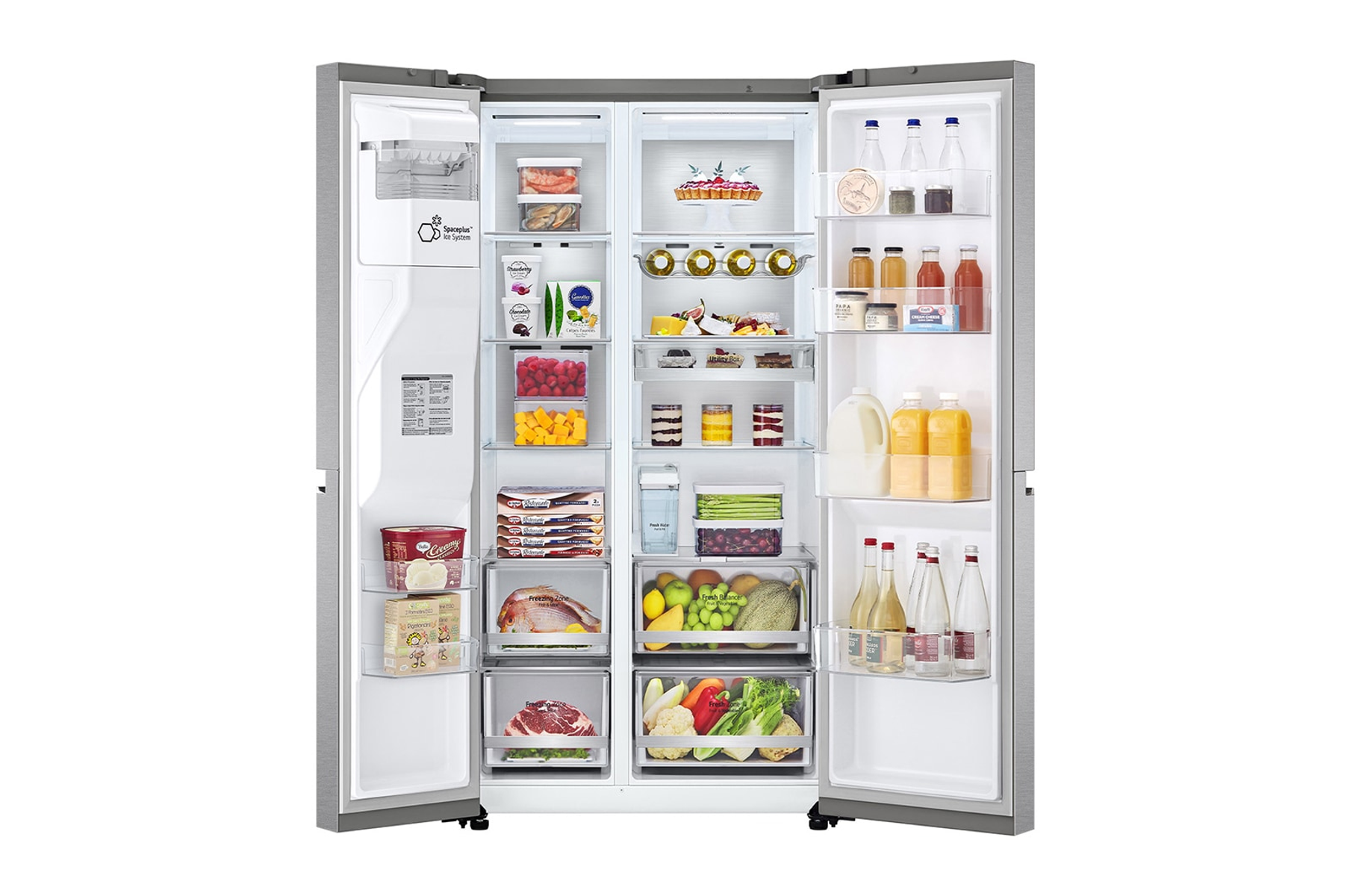 lodówka LG GSLV91MBAD Stal nierdzewna