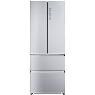 Frigorífico americano - HAIER HFR5719ENMG, Sistema de Frío Total No Frost, Super Cooling, SuperFreezing, Circular AirFlow, Compresor Inverter, Altura 1900 mm, Plata