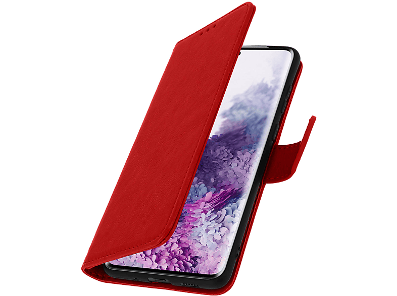 S20 Samsung, Chesterfield Galaxy AVIZAR Rot Bookcover, Series, Plus,