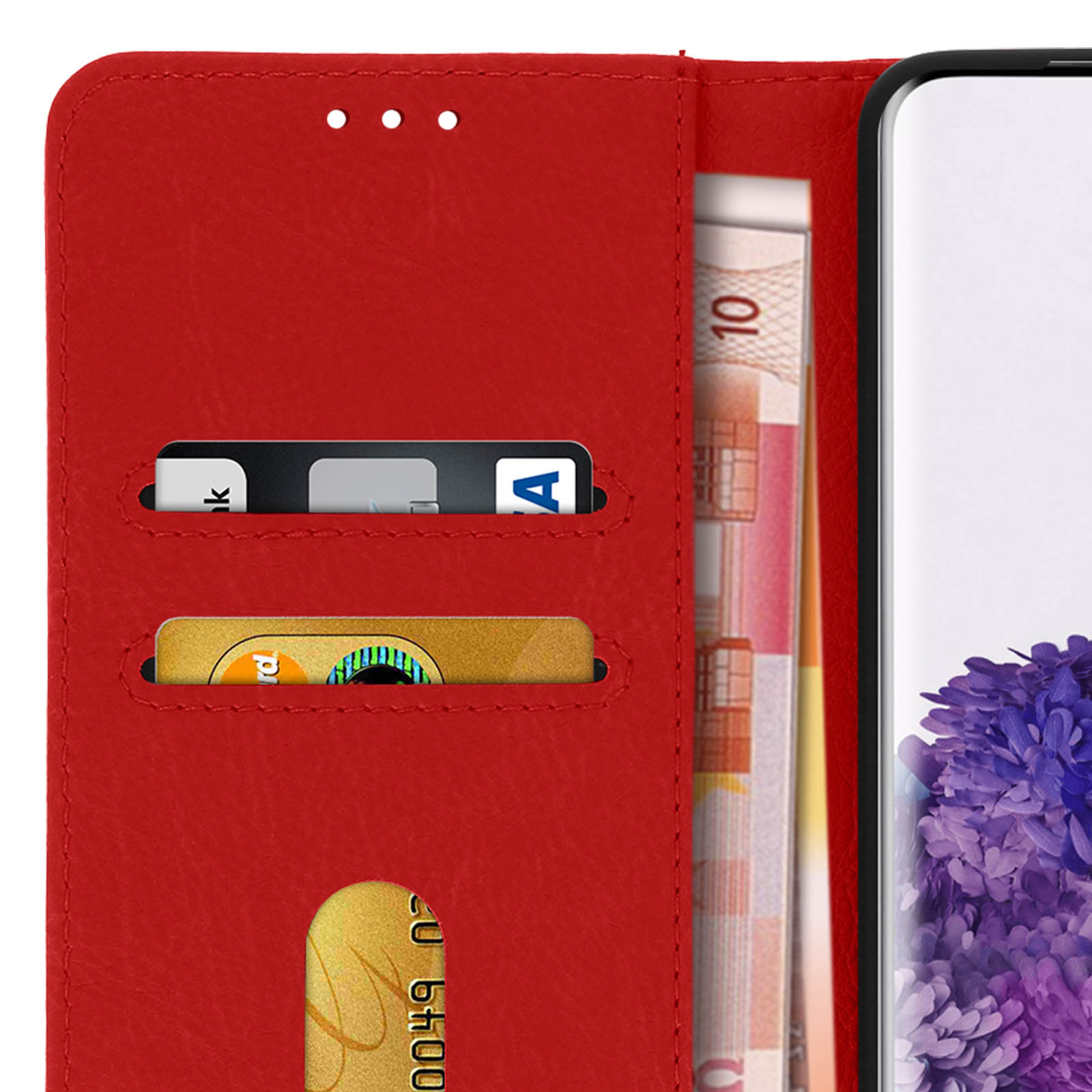 Galaxy Rot S20 Bookcover, Samsung, AVIZAR Series, Chesterfield Plus,