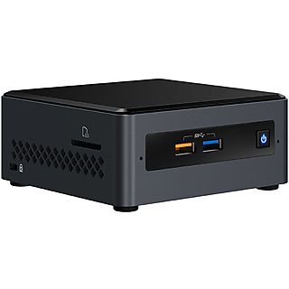 Mini PC - INTEL BOXNUC7PJYHN2, J5005, 0 GB RAM, 256 GB SSD, GeForce® GTX 1050, FreeDOS (Sin sistema operativo), Android, Negro