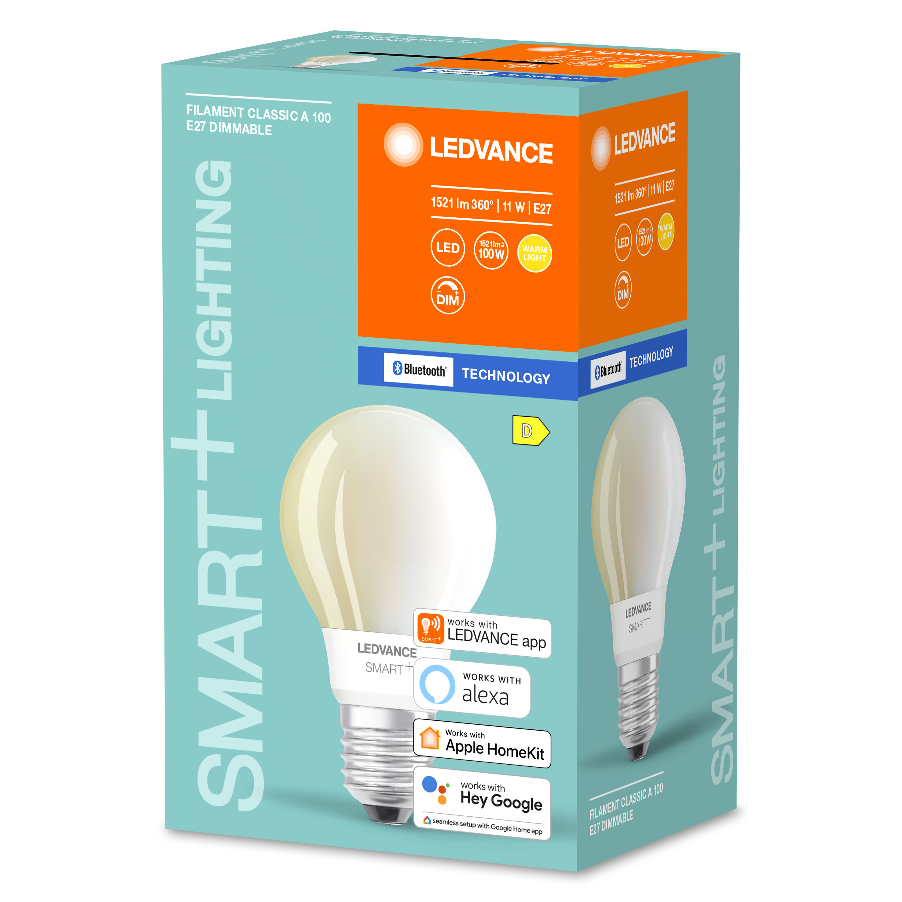 Lampe Dimmable LEDVANCE LED SMART+ Filament Warmweiß Classic