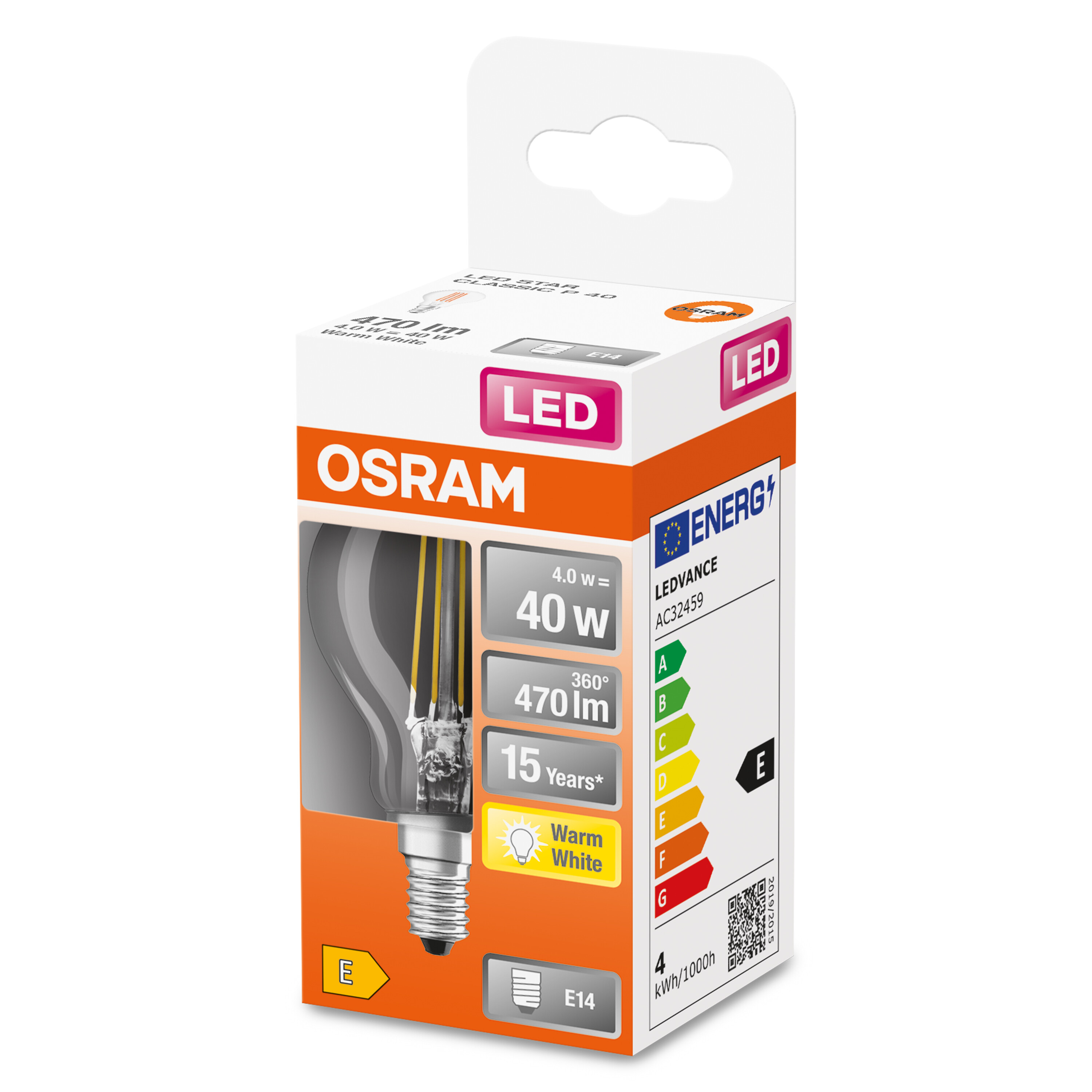 Lumen Warmweiß LED CLASSIC Lampe OSRAM  Retrofit P 470 LED
