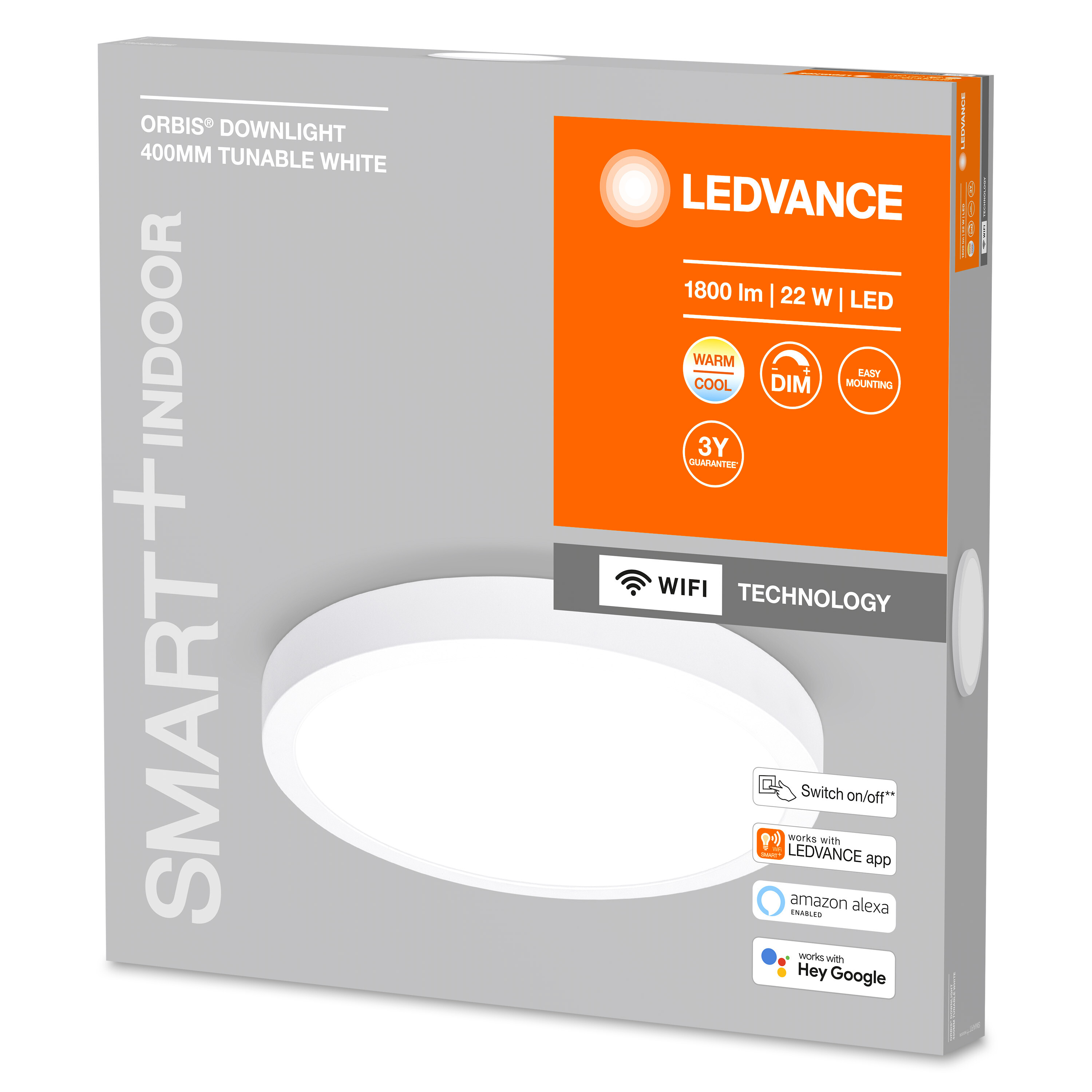 LEDVANCE SMART TW änderbar DOWNLIGHT Lichfarbe Deckenbeleuchtung SURFACE