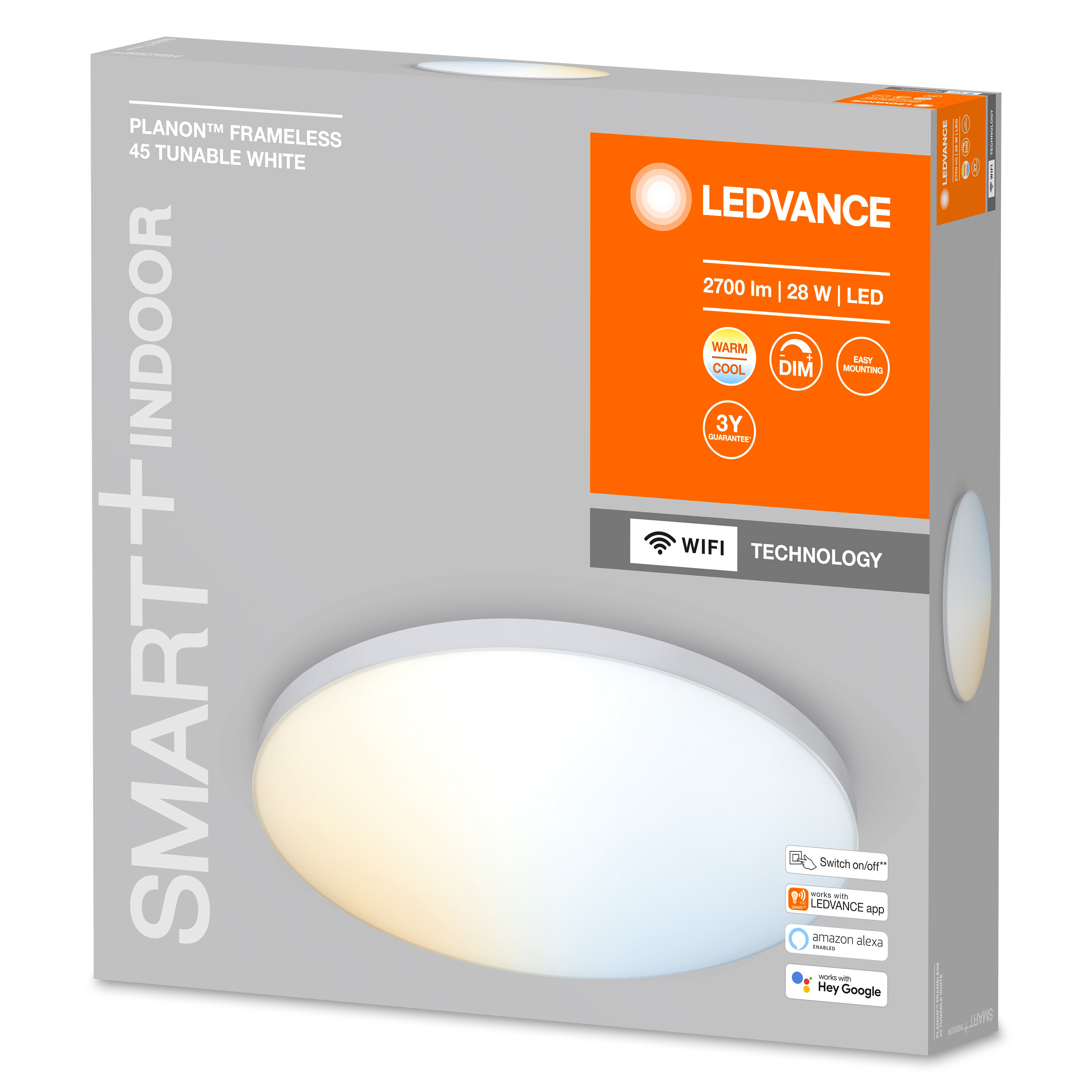 WIFI Panelleuchte LEDVANCE PLANON SMART + änderbar Lichtfarbe 450