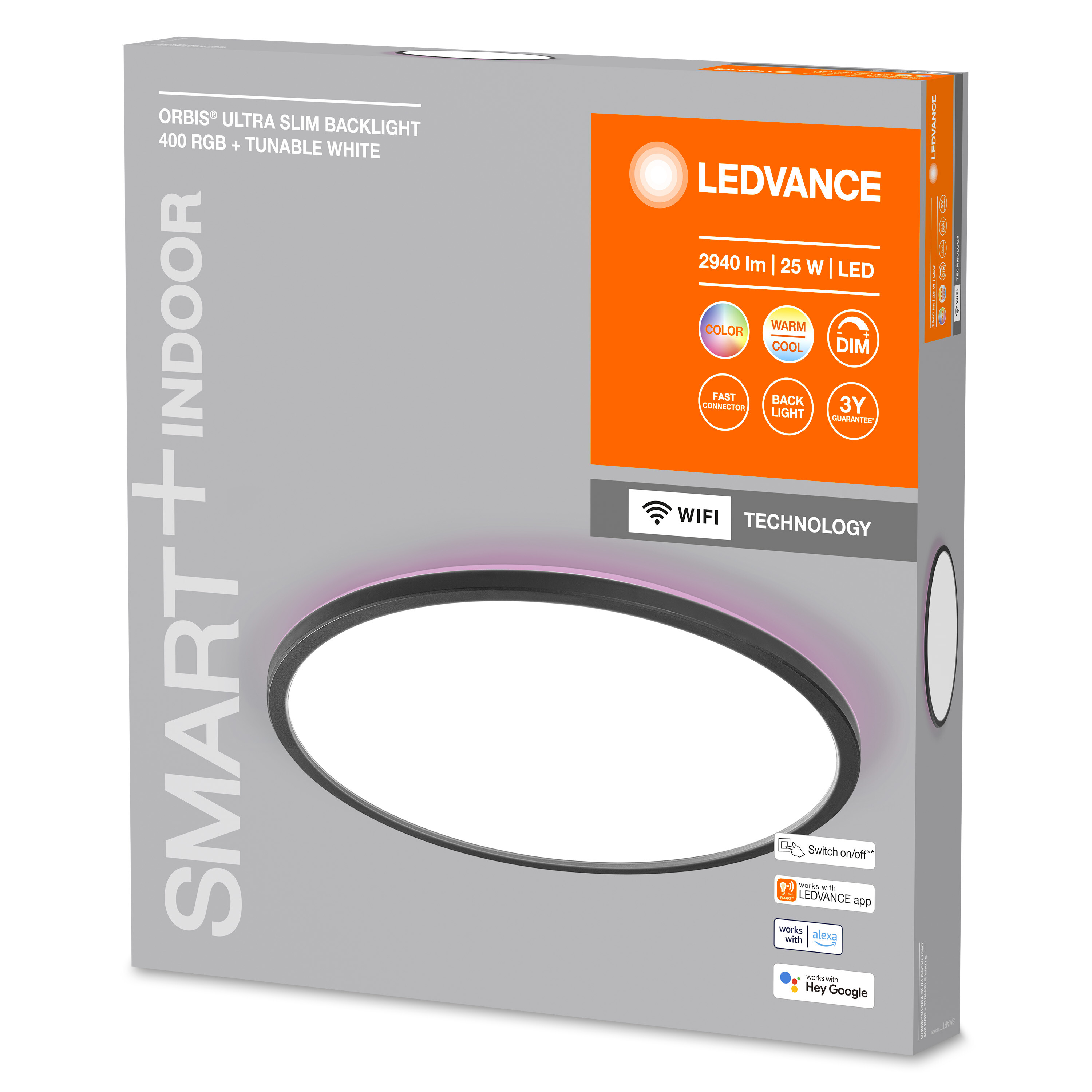 Smart+ White,RGB LEDVANCE Ceiling Smarte Deckenleuchte Tunable Orbis