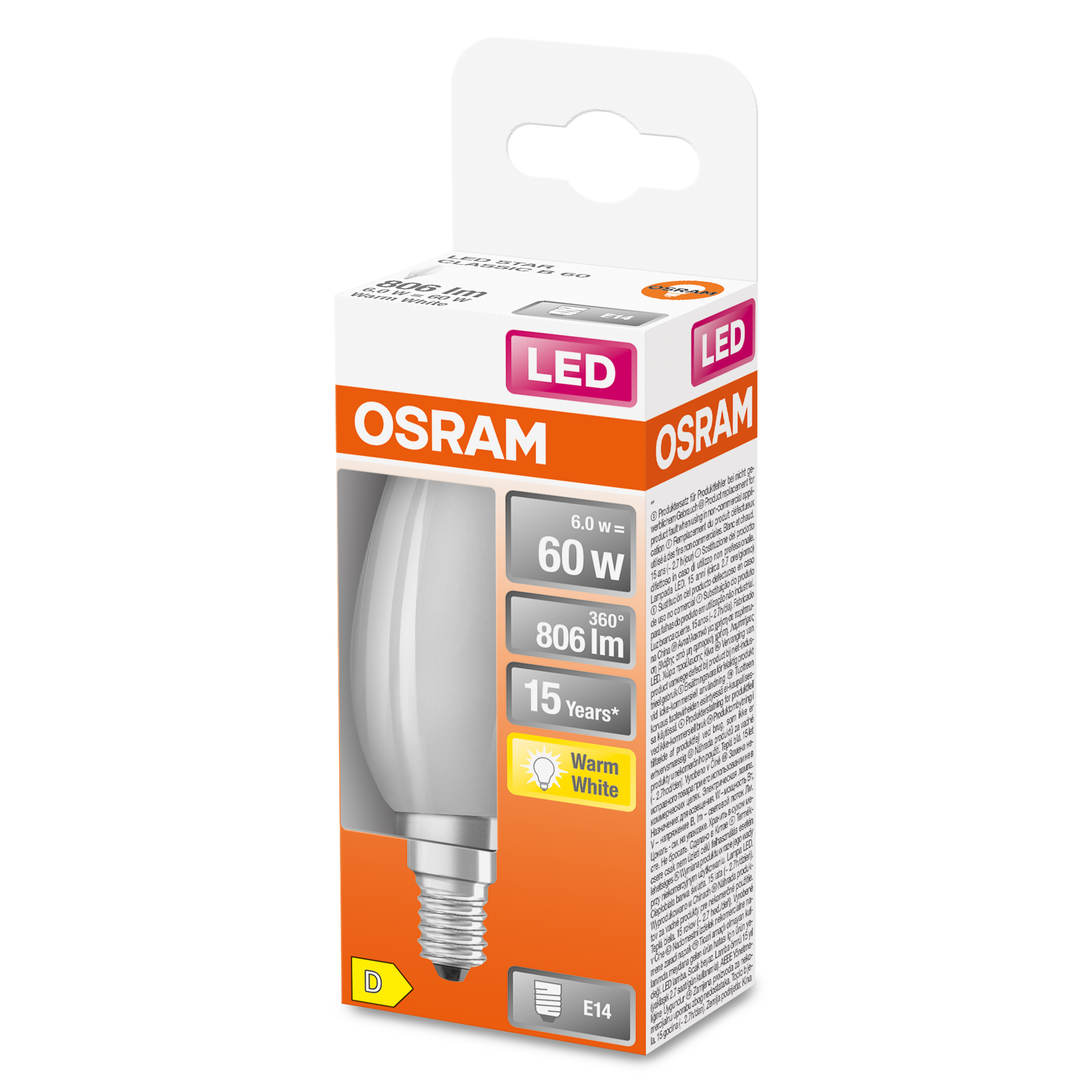 Retrofit OSRAM  LED 806 Lumen LED Warmweiß B CLASSIC Lampe
