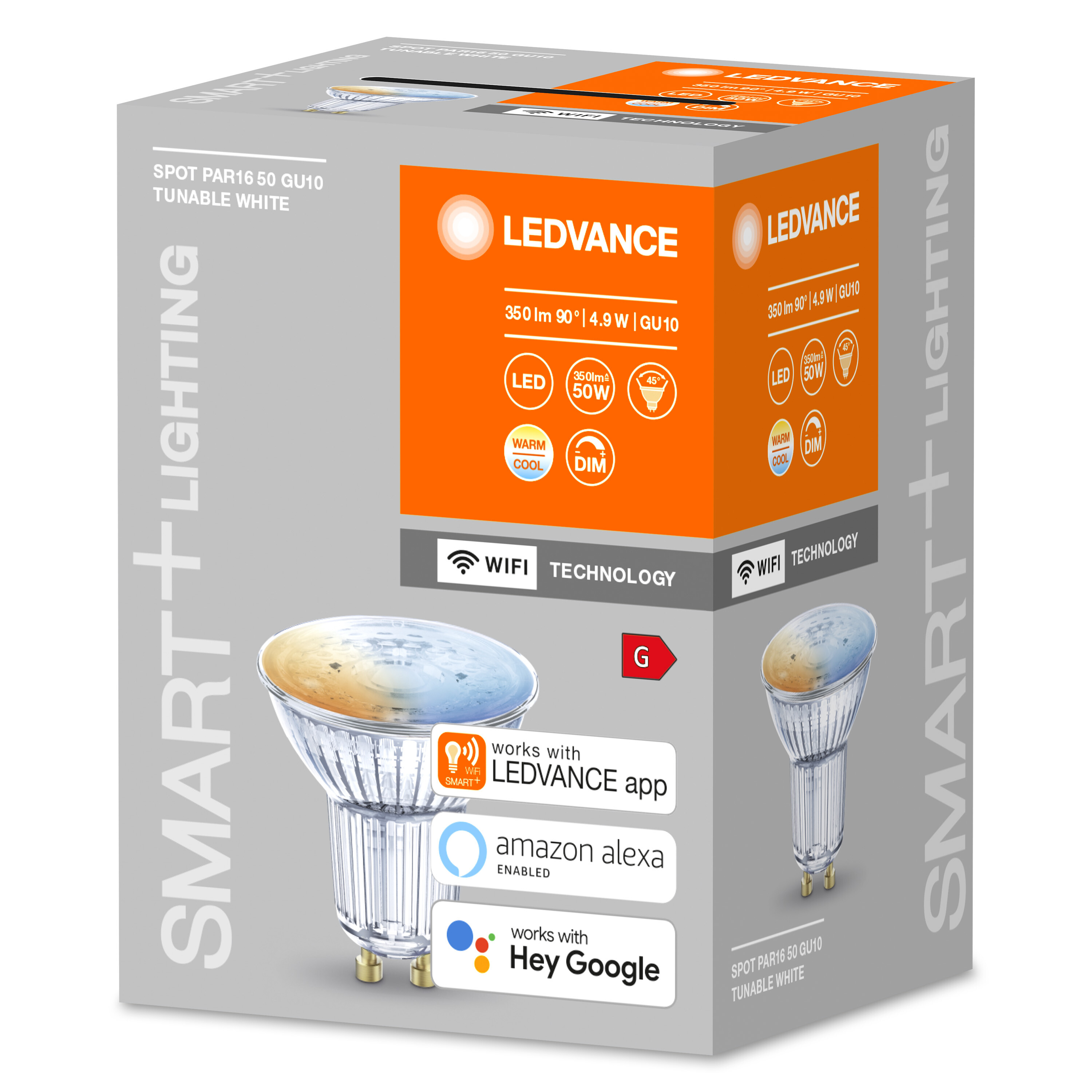 LEDVANCE SMART+ WiFi SPOT GU10 White Lichtfarbe änderbar Tunable LED-Refektorlampe