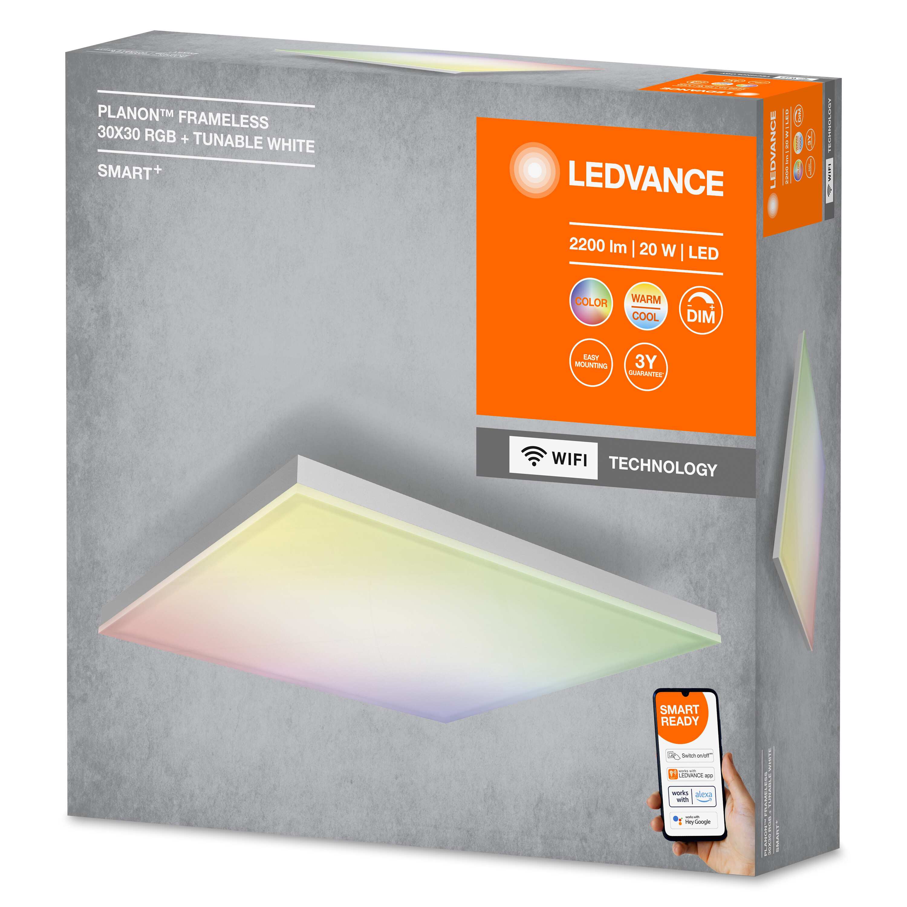 LEDVANCE SMART + WIFI PLANON änderbar Lichtfarbe 300X300 Panelleuchte