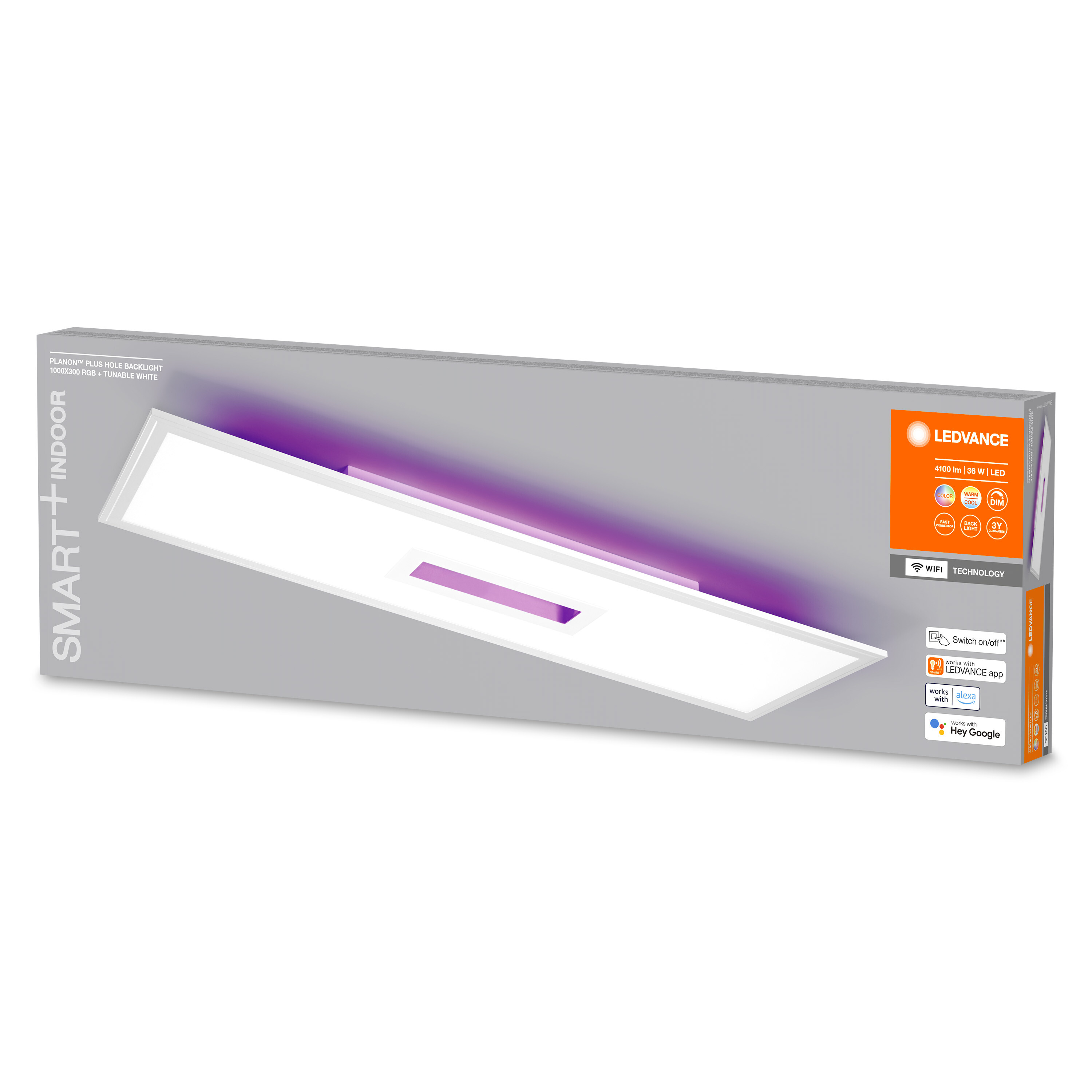 LEDVANCE SMART+ Tunable WiFi White,RGB Plus Leuchte Planon with Smarte Backlight technology