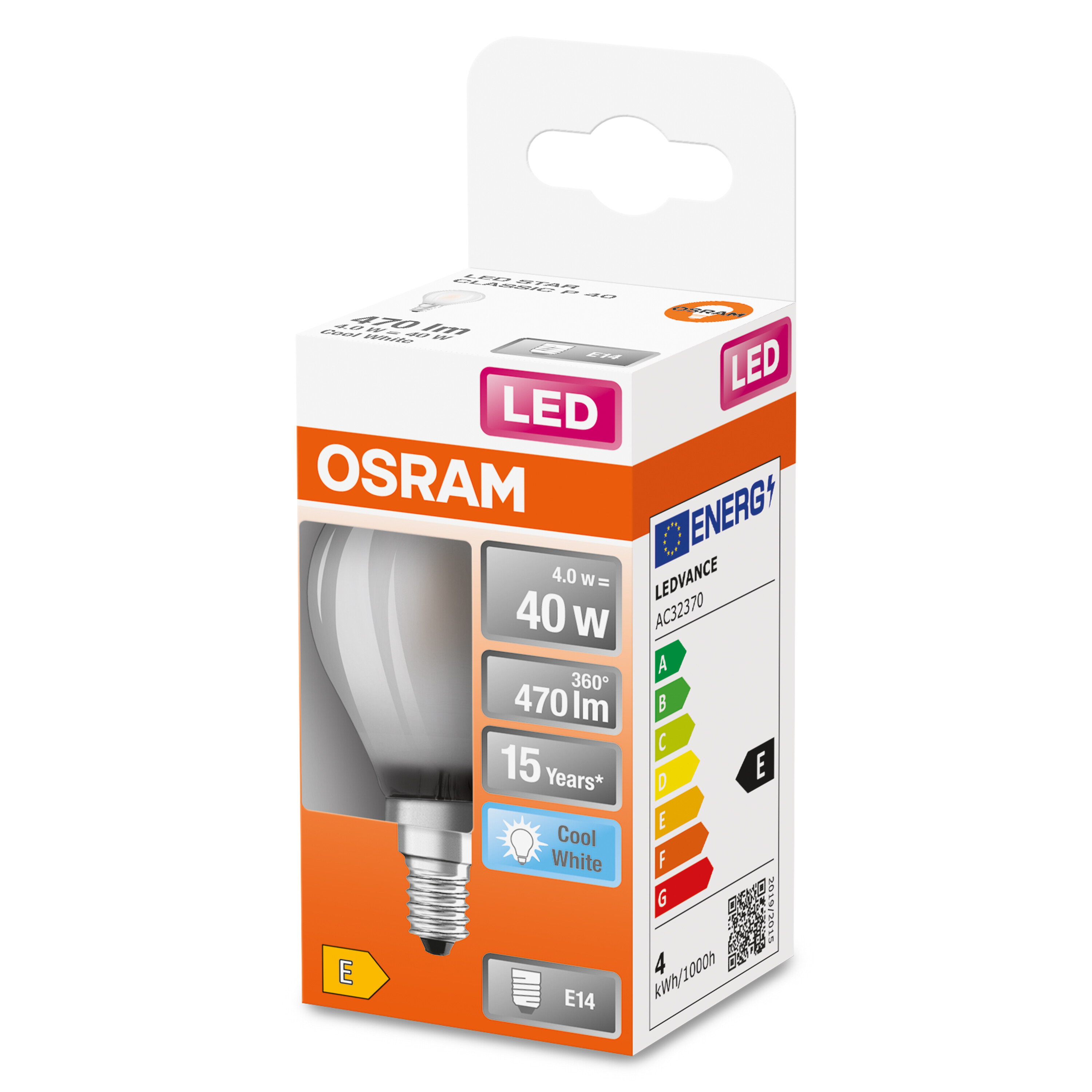 OSRAM  LED Retrofit CLASSIC P LED Kaltweiß 470 Lampe Lumen