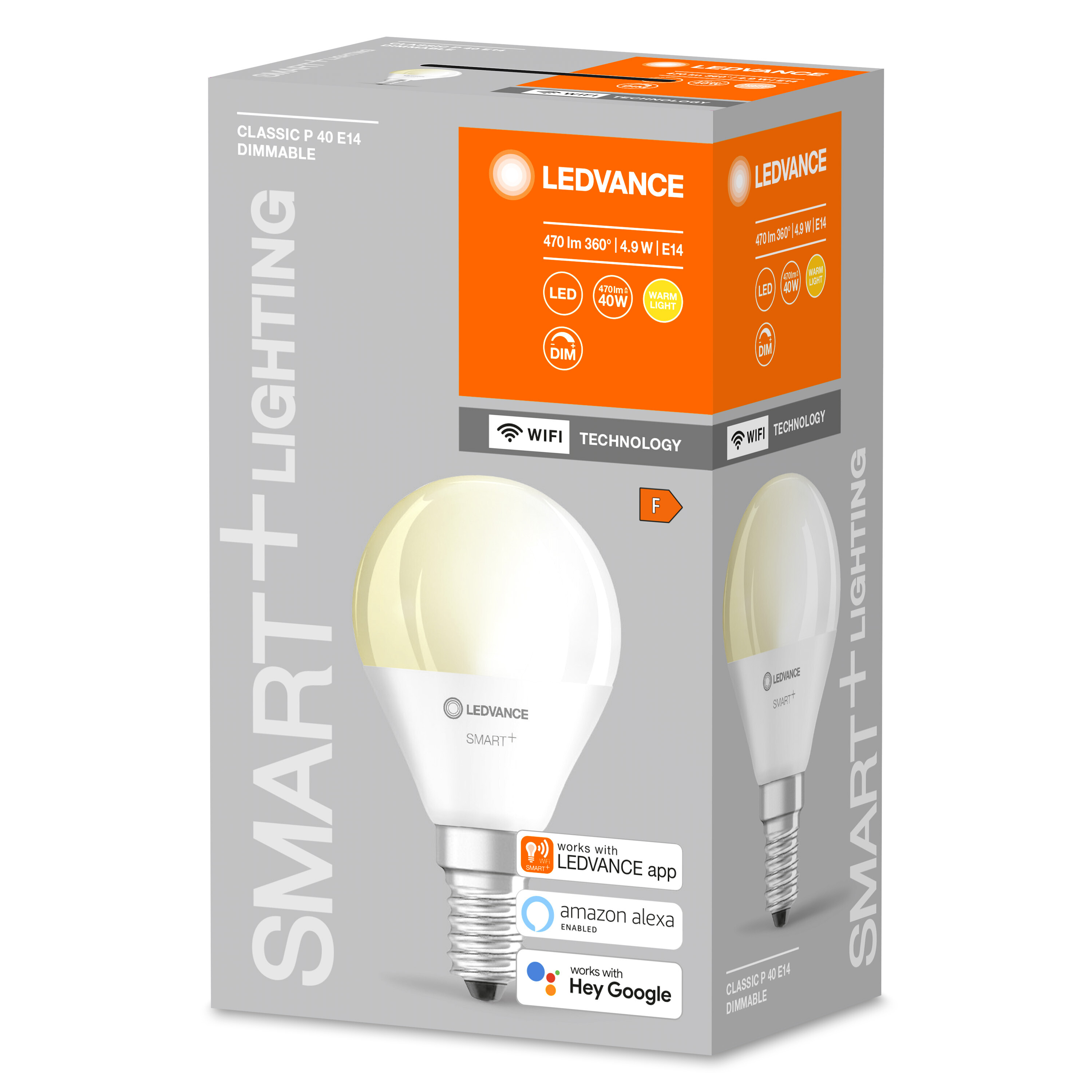 LEDVANCE SMART+ WiFi Mini Lampe LED Bulb Dimmable Warmweiß