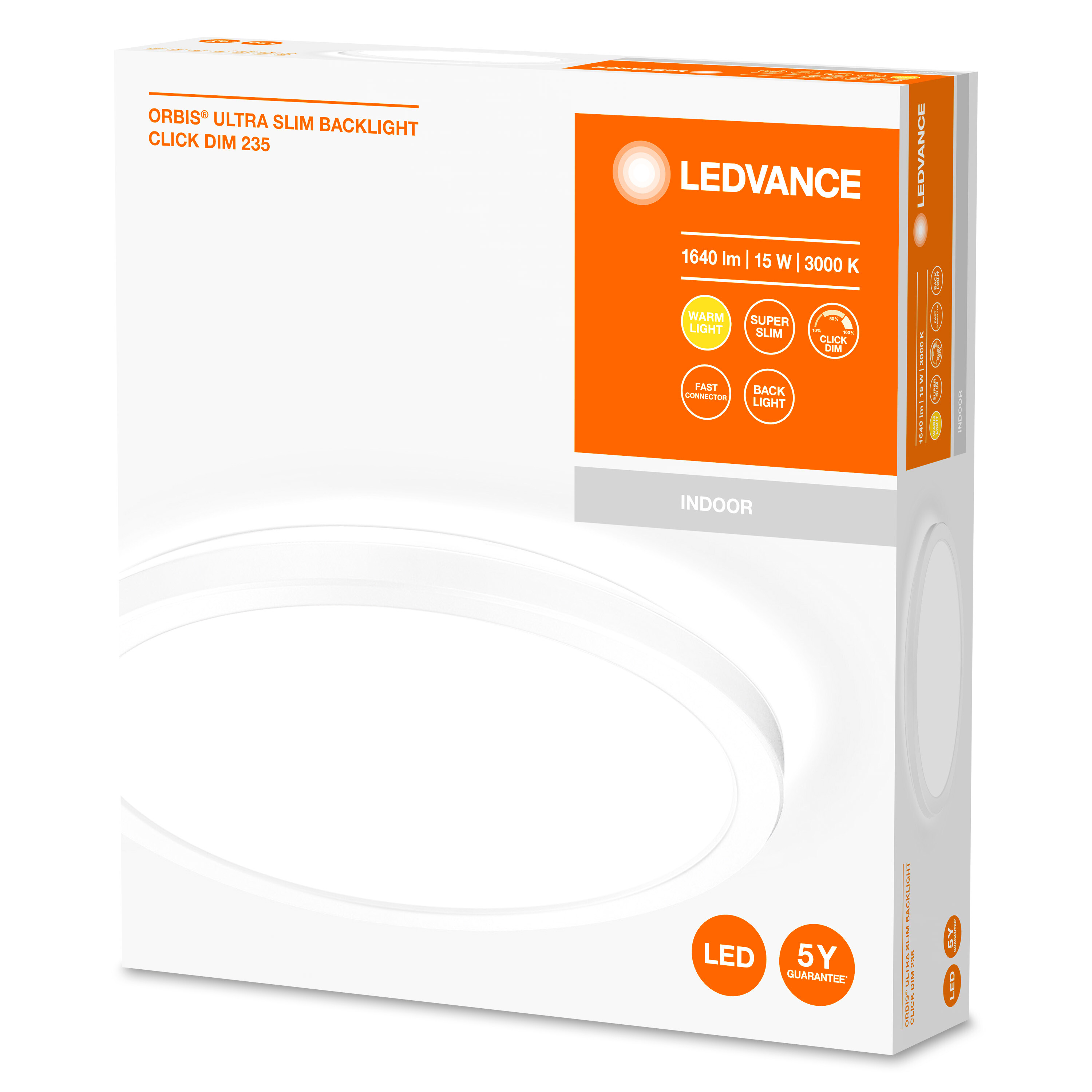 LEDVANCE SLIM CLICK DIM ULTRA Warmweiß ORBIS Deckenleuchte