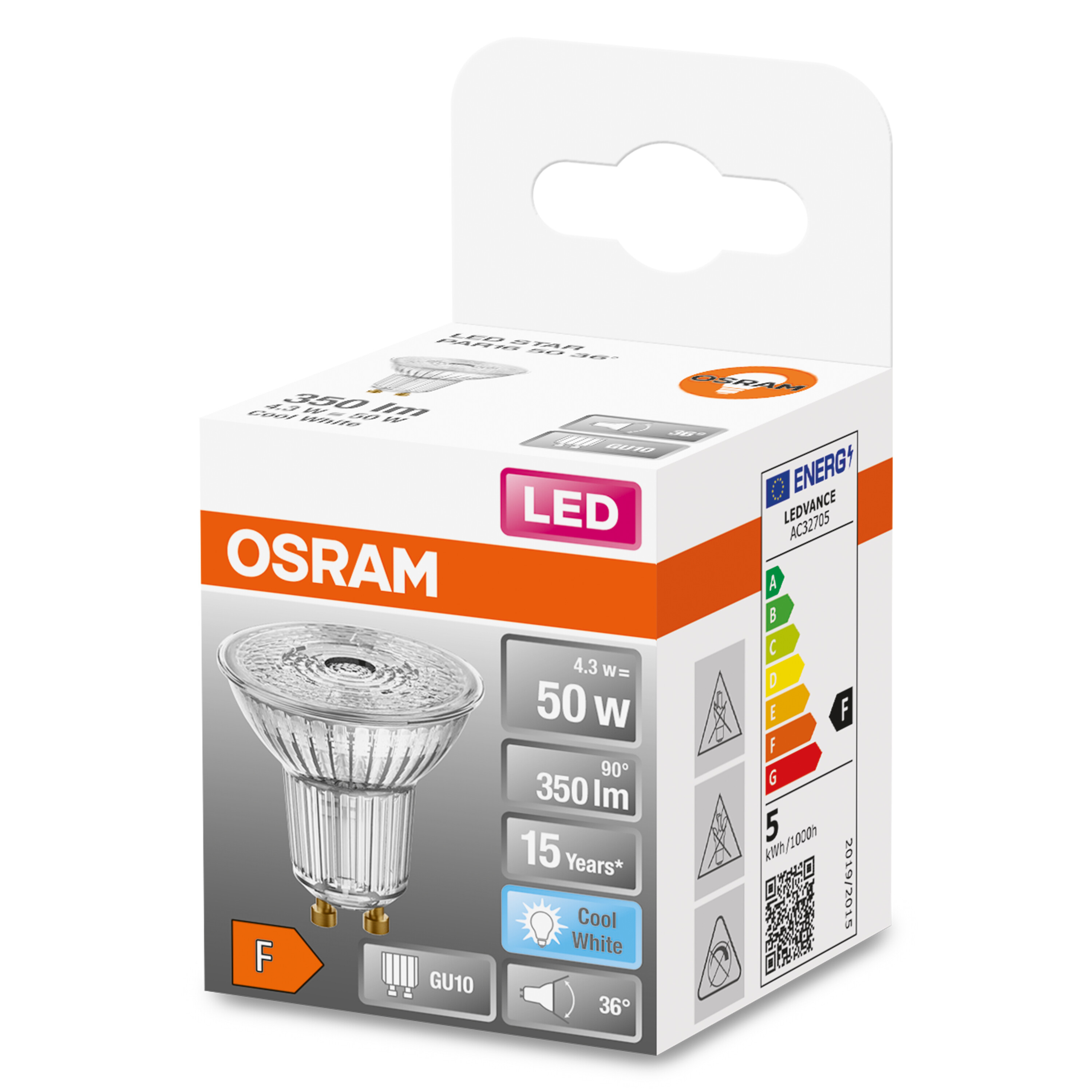 LED-Refektorlampe OSRAM  LED Kaltweiß Lumen PAR16 350 STAR