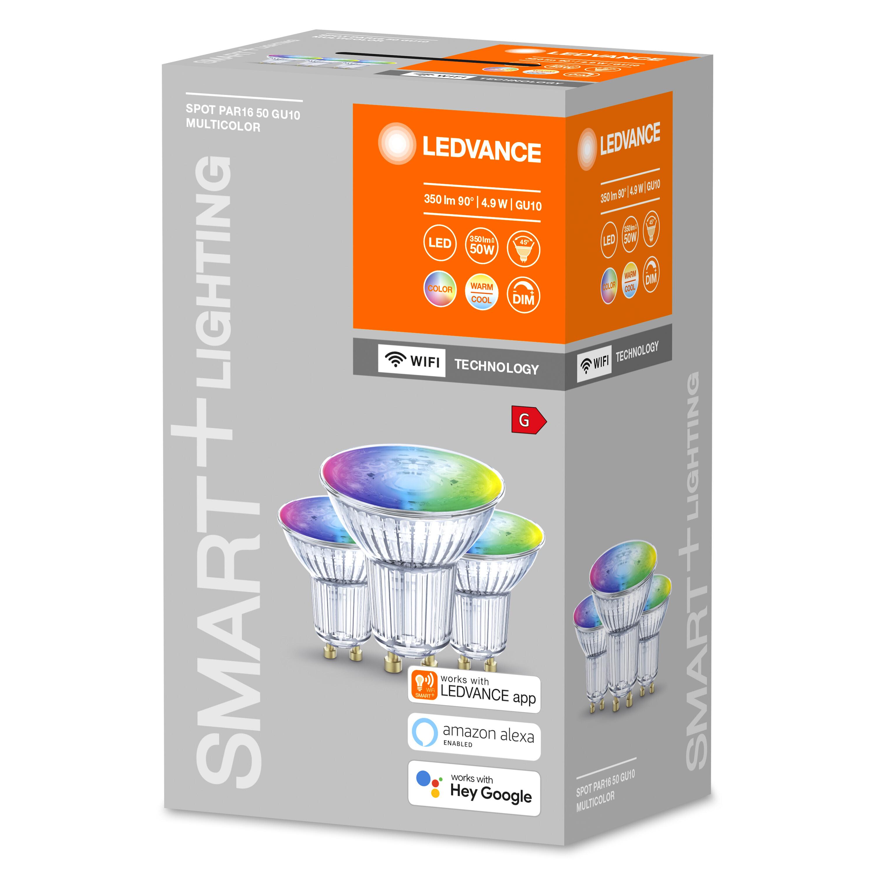 LEDVANCE SMART+ WiFi SPOT GU10 LED-Refektorlampe RGBW