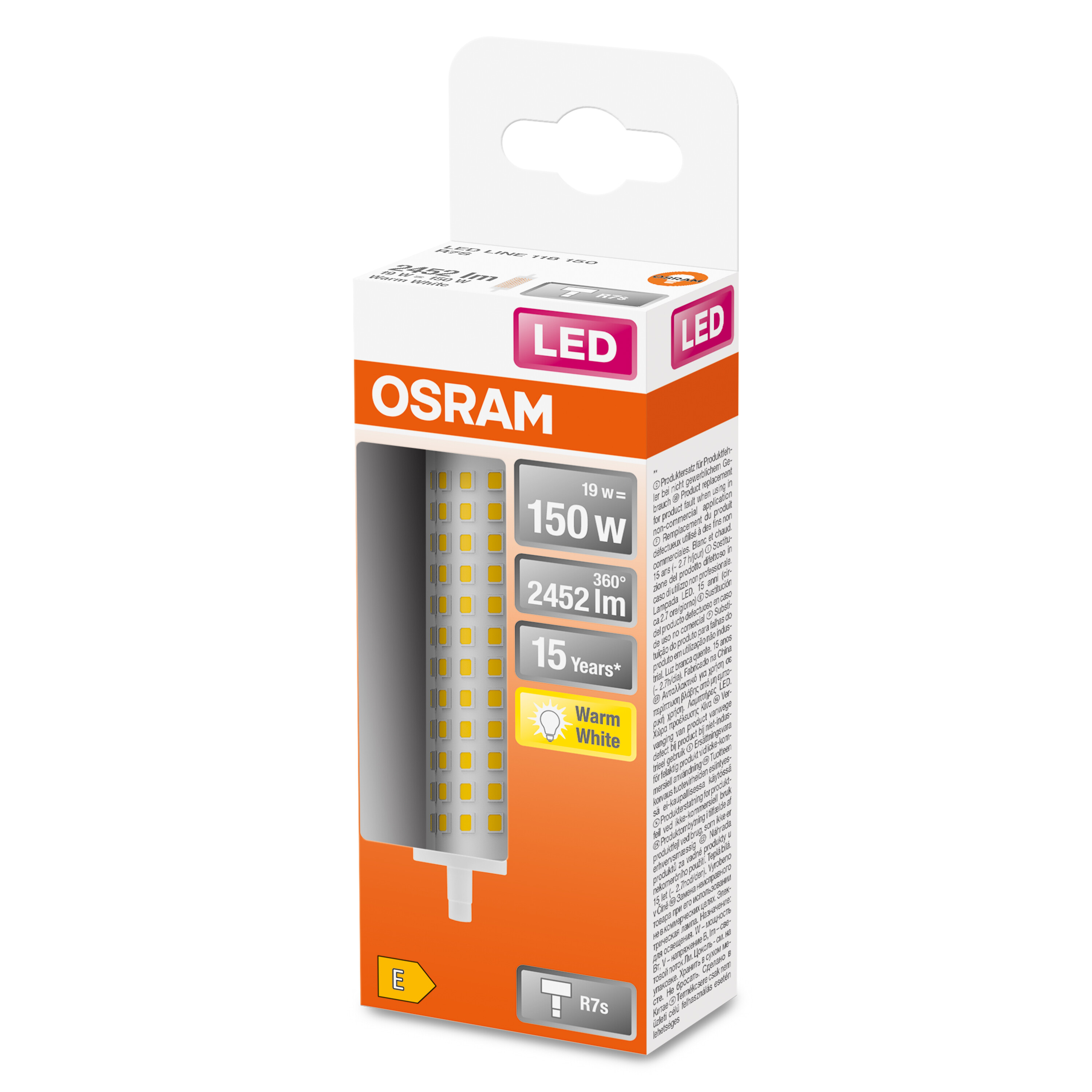 OSRAM  LED Röhre R7S LED LINE Warmweiß