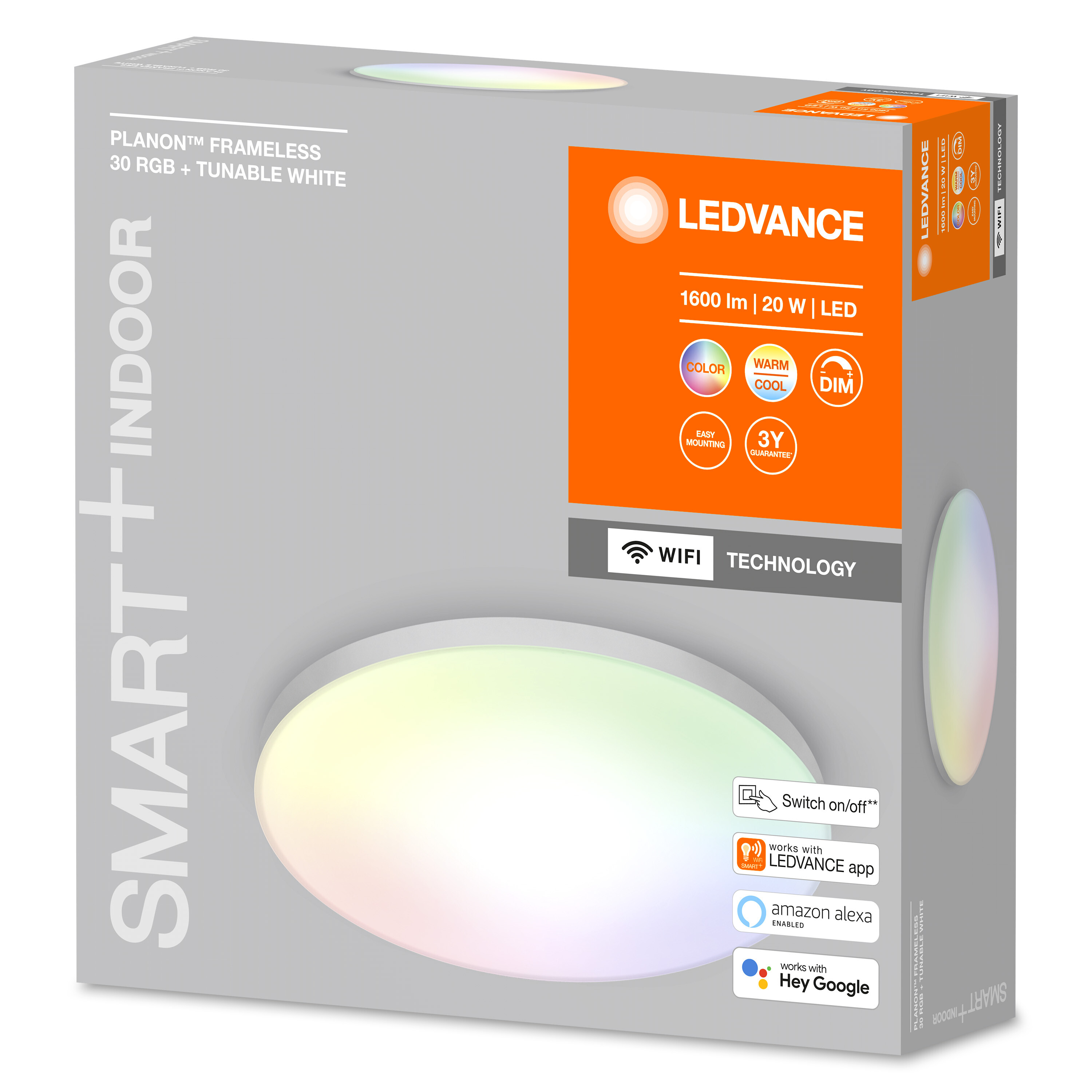 SMART Lichtfarbe 300 + Panelleuchte änderbar LEDVANCE PLANON WIFI