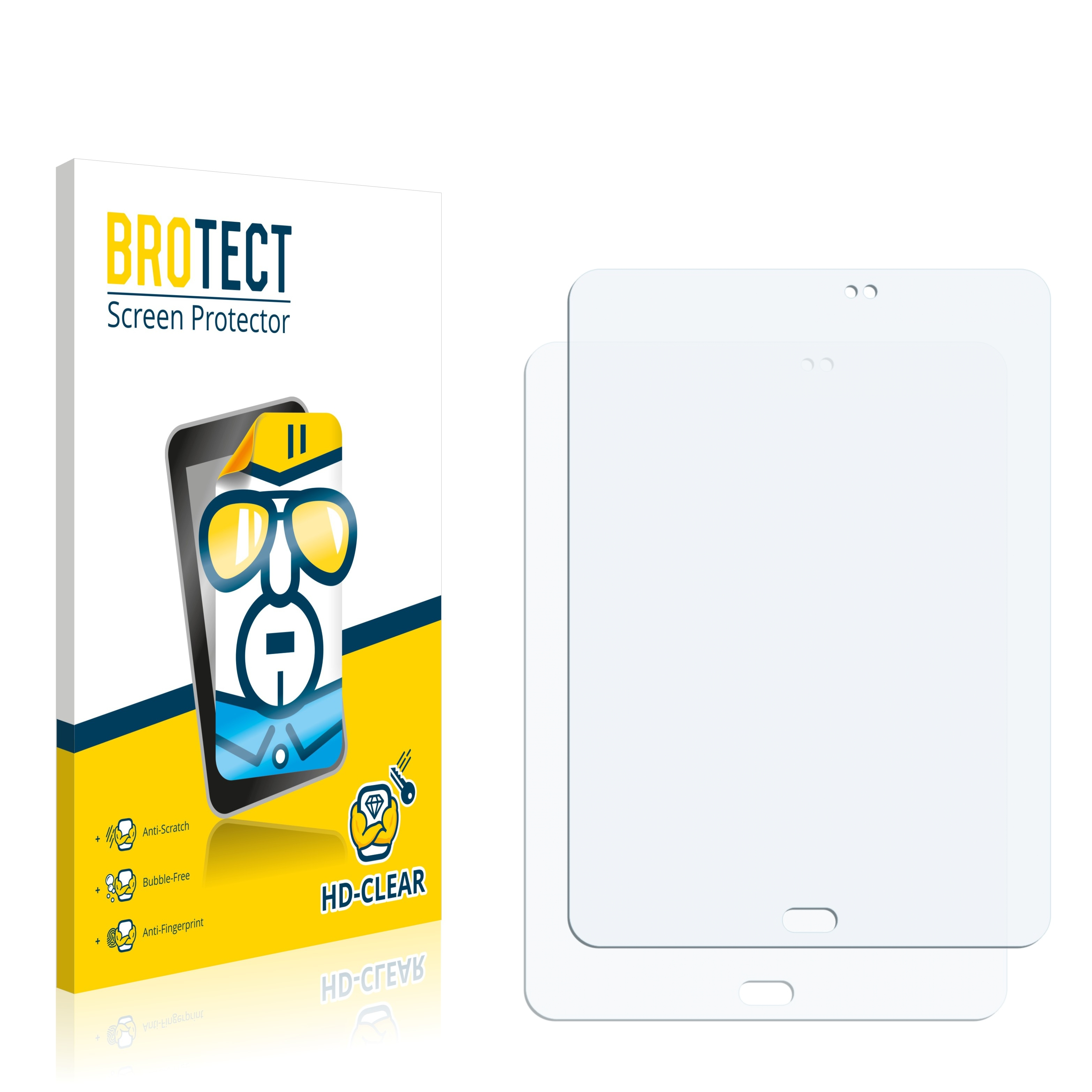 BROTECT 2x Samsung S3) Tab Schutzfolie(für Galaxy klare
