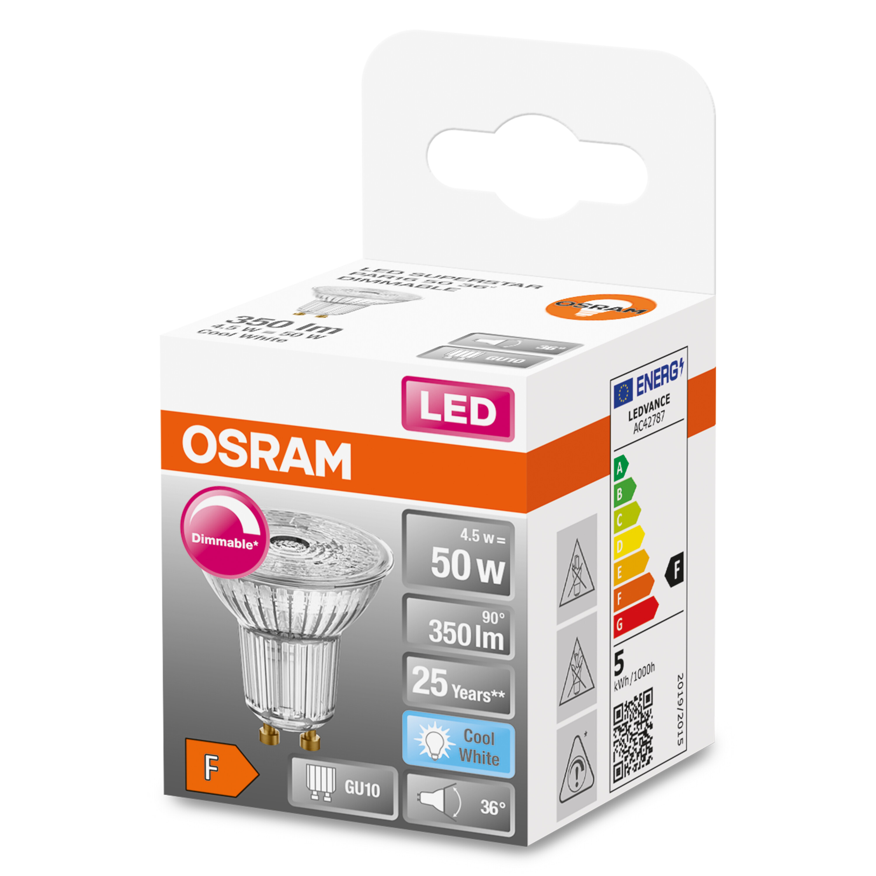 OSRAM  LED SUPERSTAR PAR16 LED 350 Lampe Kaltweiß Lumen