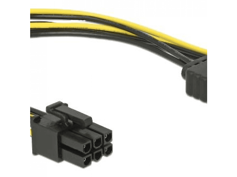 INF Delock Kabel Strom SATA Kabel <gt/> Express, Pin PCI 6 15 Pin SATA