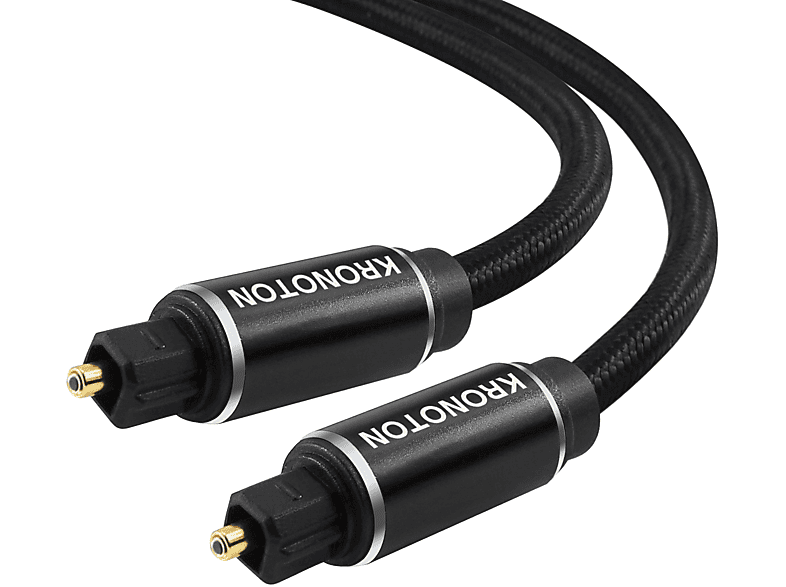 HDSX KRONOTON Premium Lichtleiter Kabel Toslink Digital Optical, Audio Kabel, 1,5 m