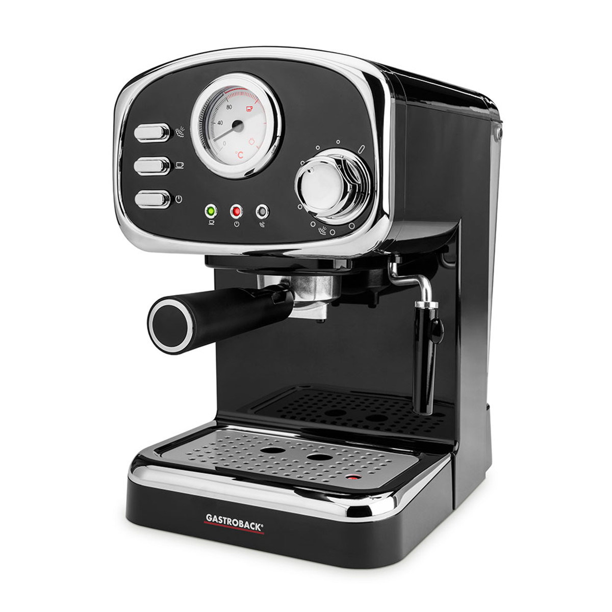 Schwarz Espressomaschine GASTROBACK 42615 BASIC DESIGN