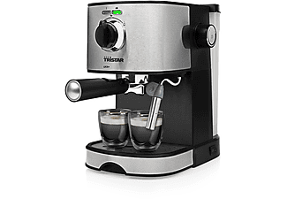 Cafetera express  - CM-2275 TRISTAR, 15 barbar, 850 W, 2 tazas, Inox