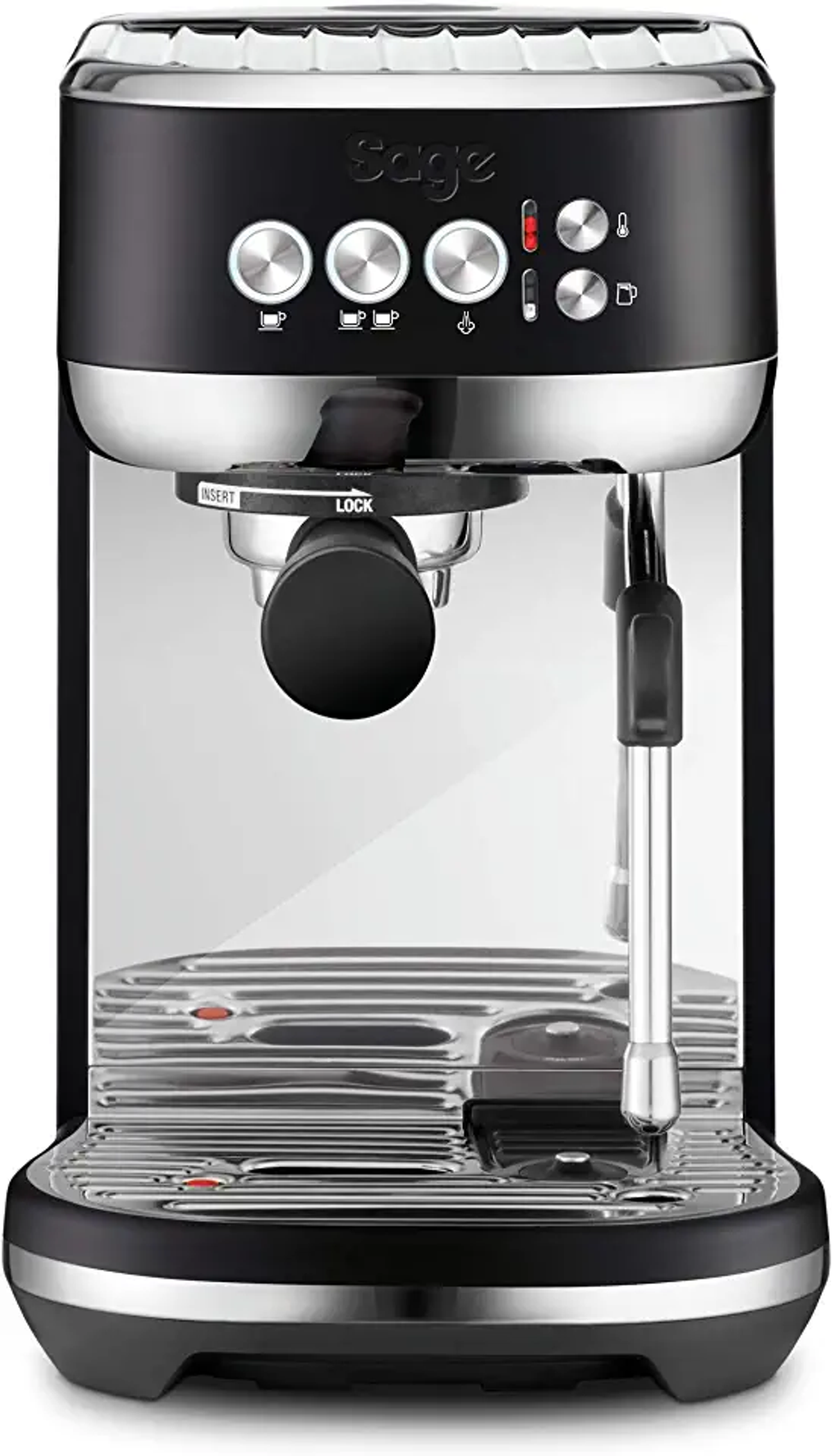 SAGE APPLIANCES SES500BTR4EEU1 Espressomaschine TRUFFLE Schwarz BLACK BAMBINO THE PLUS