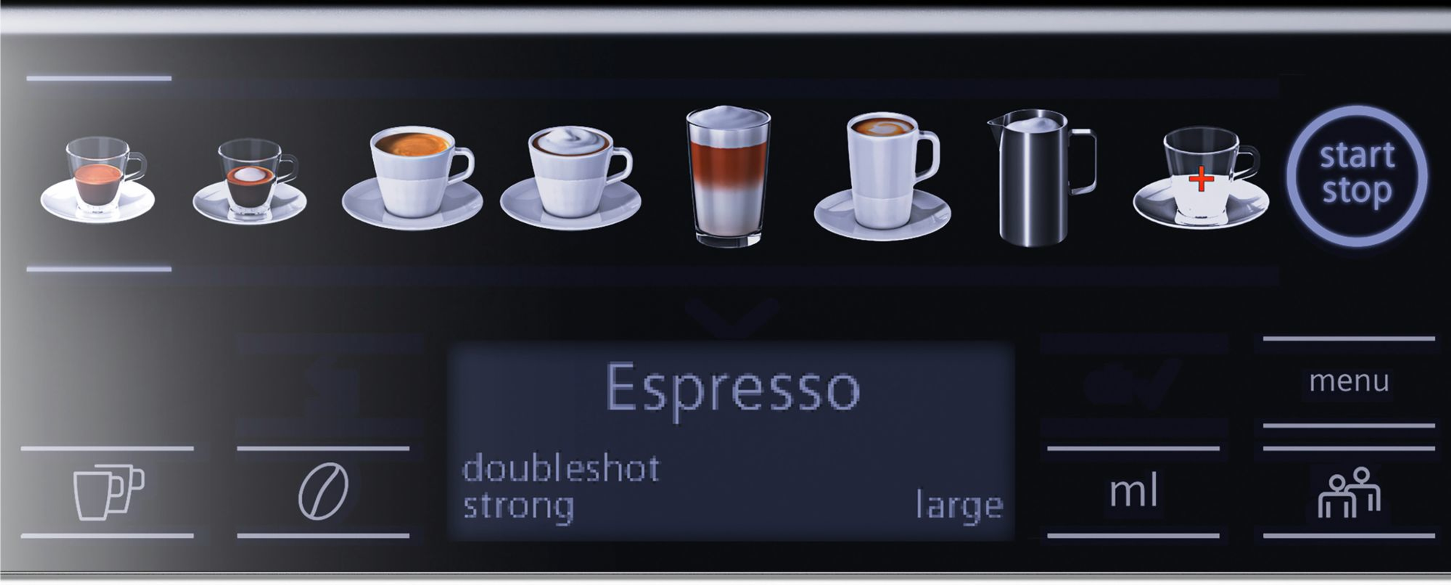 SIEMENS Espresso EQ.6 plus s100 Espressomaschine titan/schwarz