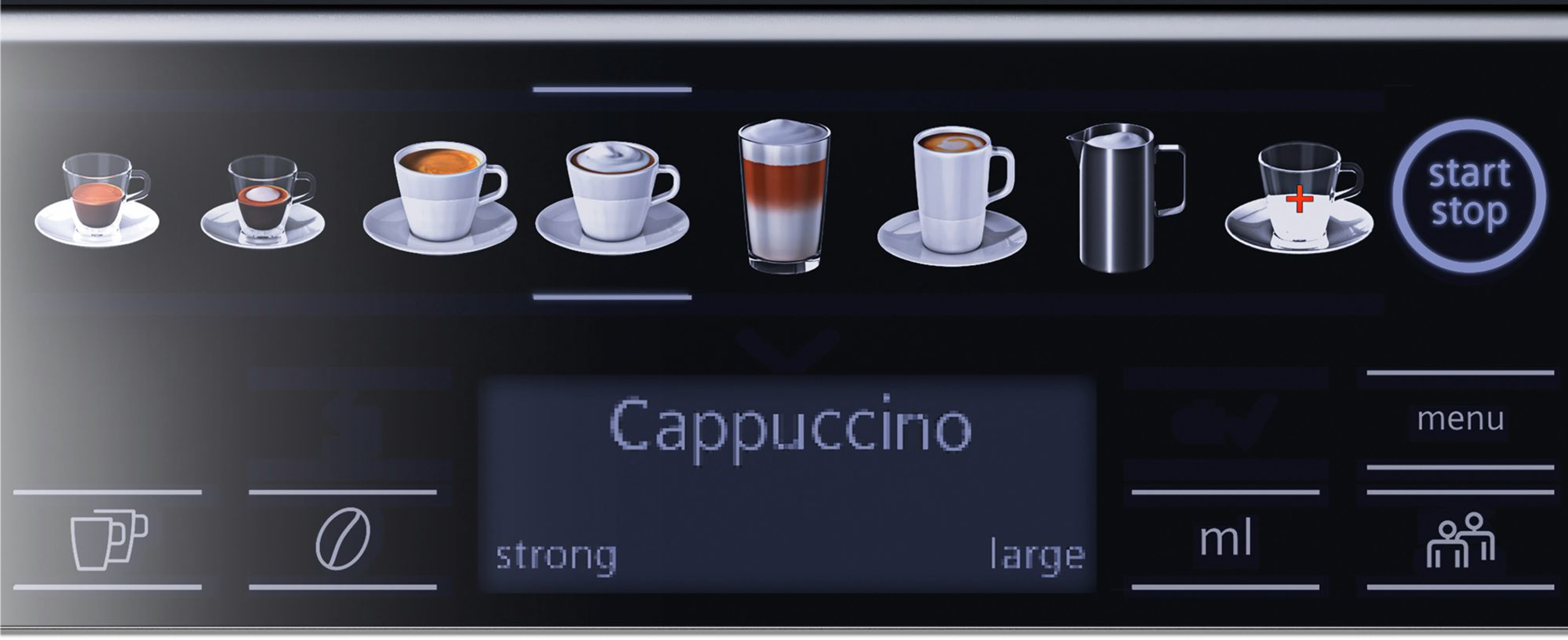 SIEMENS Espresso EQ.6 plus s100 titan/schwarz Espressomaschine