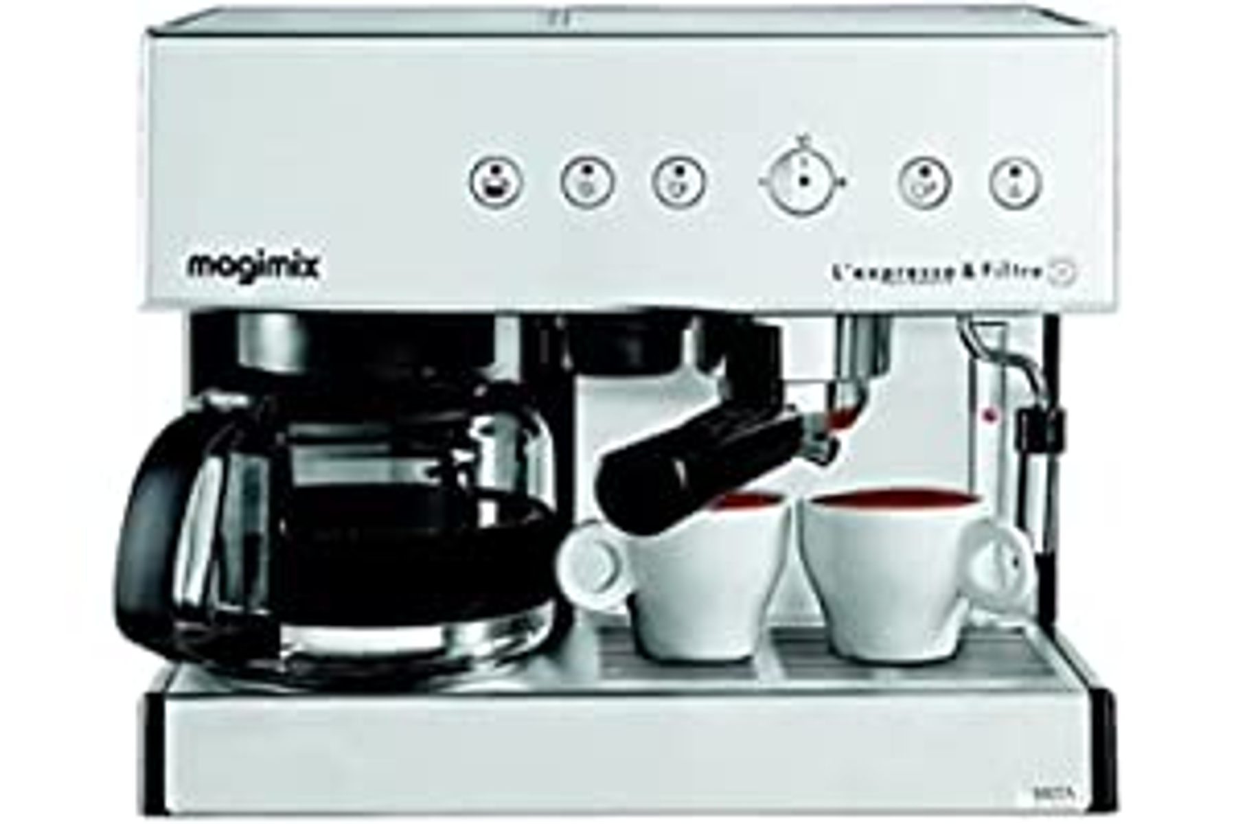 Cafetera express - 11423 MAGIMIX, 19 barbar, 2010 W, Plata