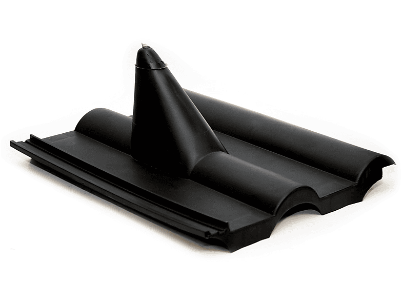 PREMIUMX Frankfurter Dachpfanne Schwarz Schwarz PVC Dachziegel Dachabdeckung Dachabdeckung, Kunststoff