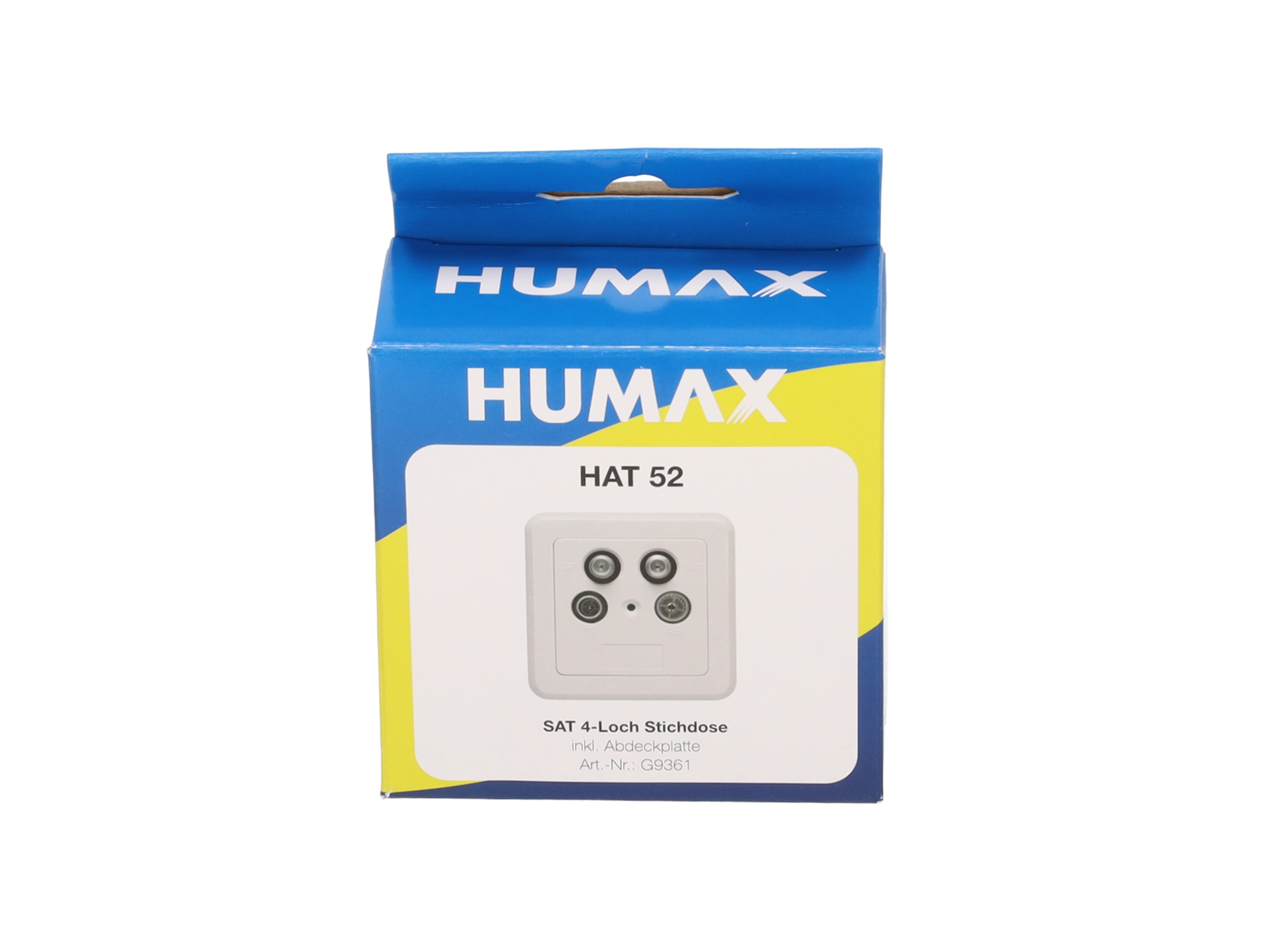 HUMAX HAT 52 4-Loch Antennenenddose Abdeckung mit