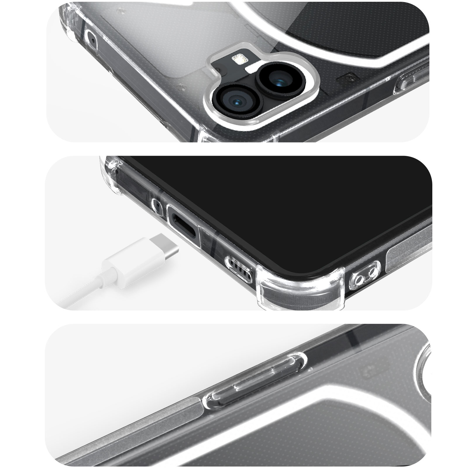 Phone TPBUMP Transparent Nothing, 1, Backcover, Series, IMAK