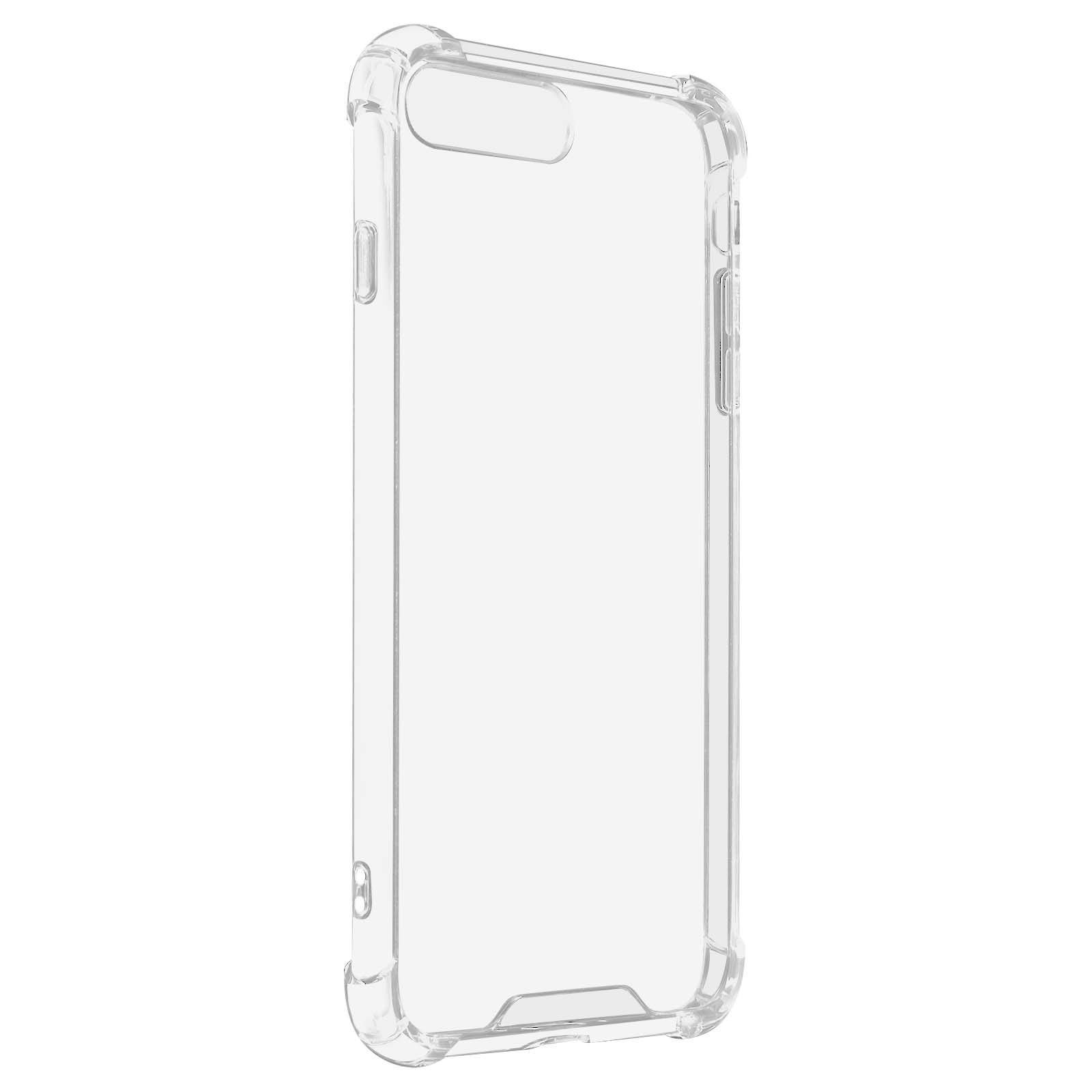 Apple, Backcover, mit AVIZAR Schutzhülle Ecken iPhone Plus, Transparent verstärkten 8 Series,